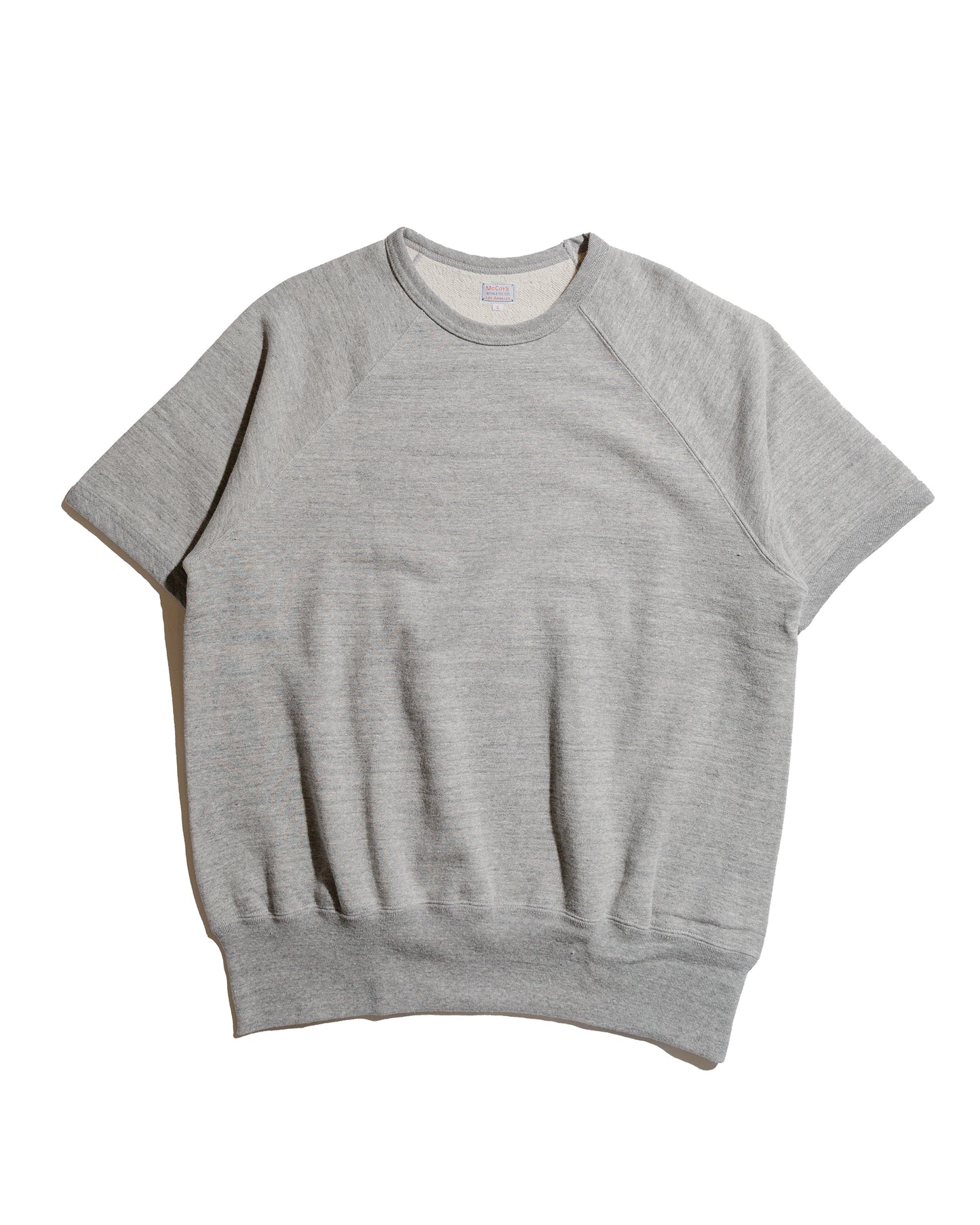 lost & found The Real McCoy's The Real McCoy's MC24120 9 Oz. Loopwheel S/S Sweatshirt Gray