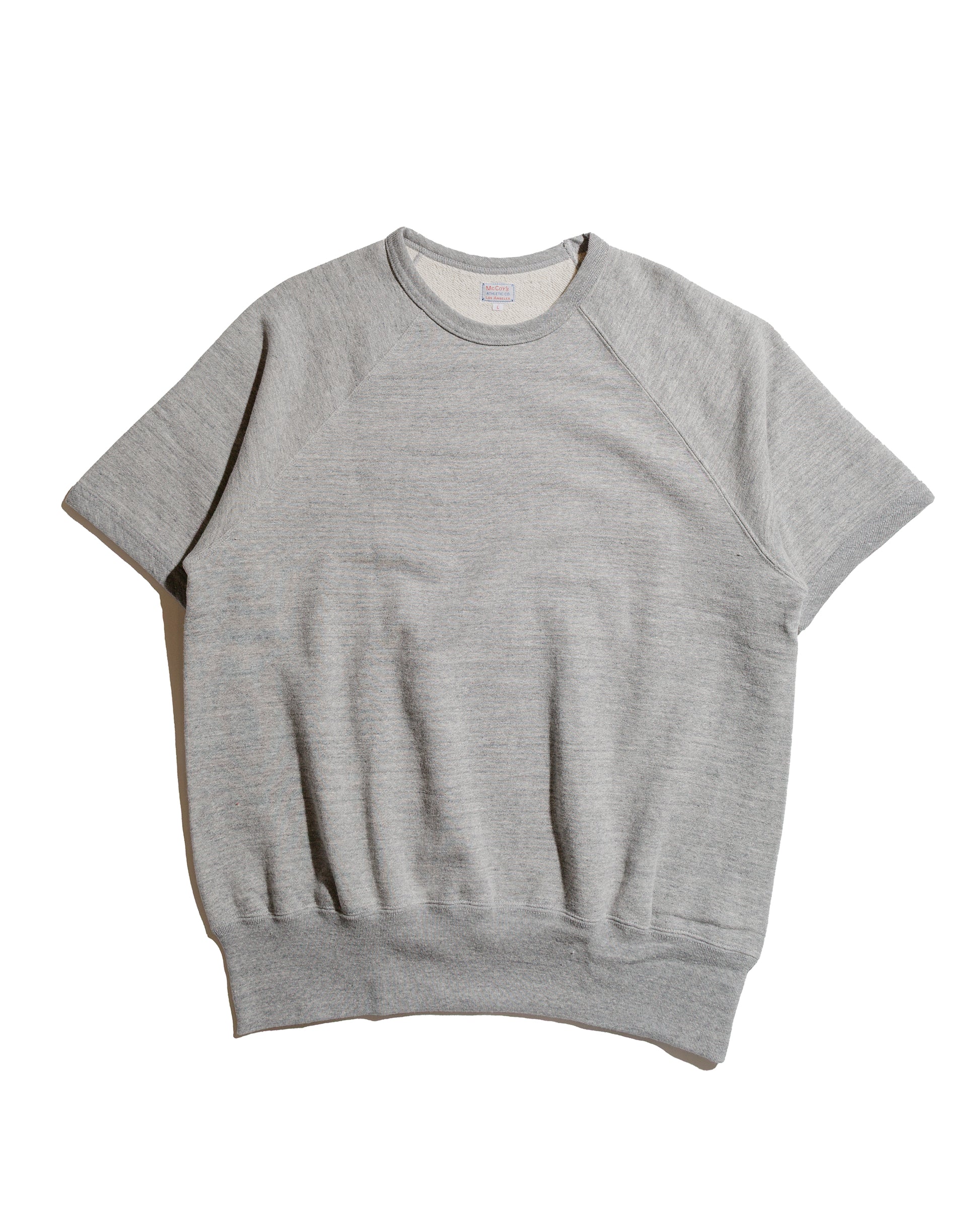lost & found The Real McCoy's The Real McCoy's MC24120 9 Oz. Loopwheel S/S Sweatshirt Gray