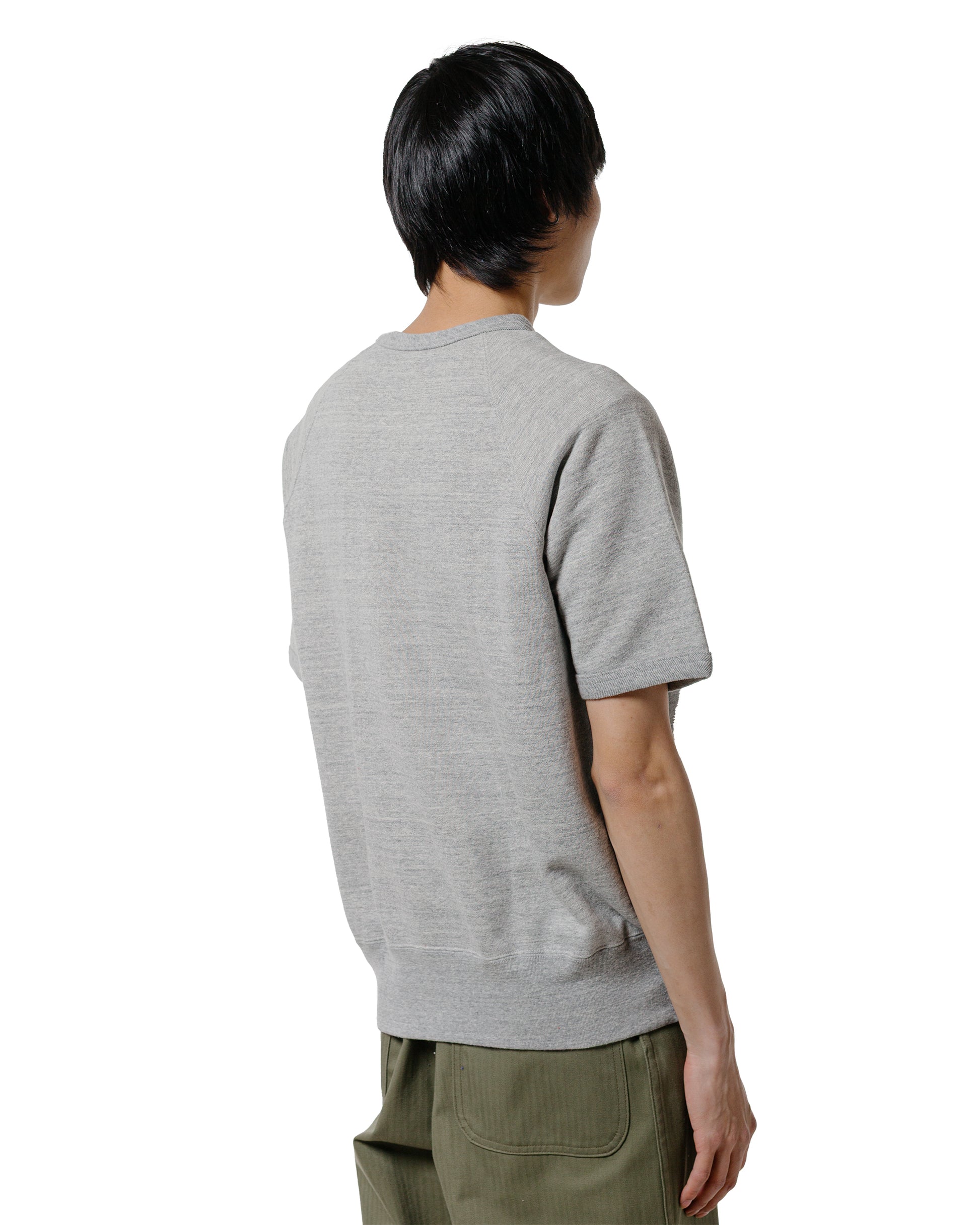 lost & found The Real McCoy's The Real McCoy's MC24120 9 Oz. Loopwheel S/S Sweatshirt Gray