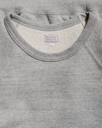 lost & found The Real McCoy's The Real McCoy's MC24120 9 Oz. Loopwheel S/S Sweatshirt Gray
