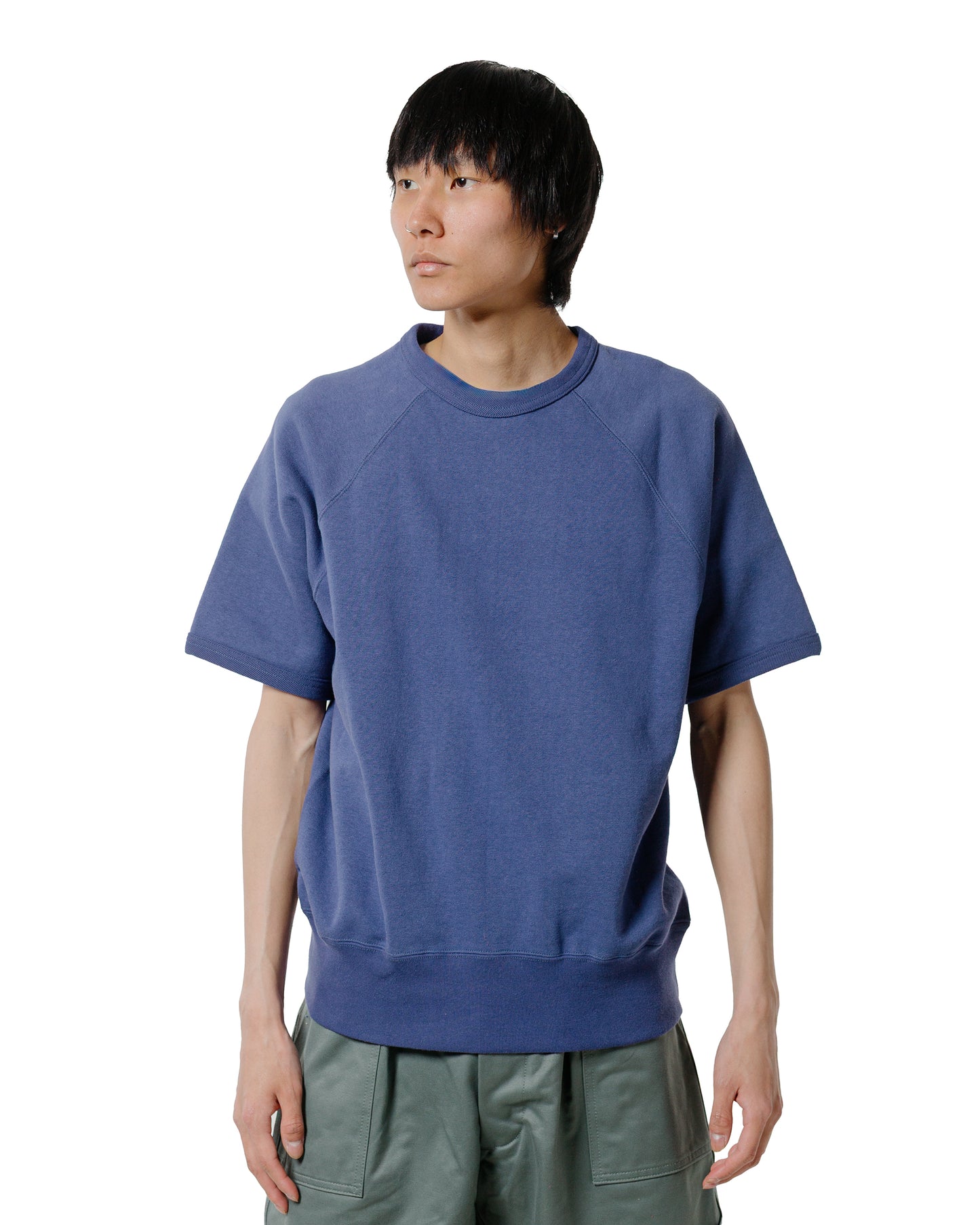 lost & found The Real McCoy's The Real McCoy's MC24120 9 Oz. Loopwheel S/S Sweatshirt MQ Navy