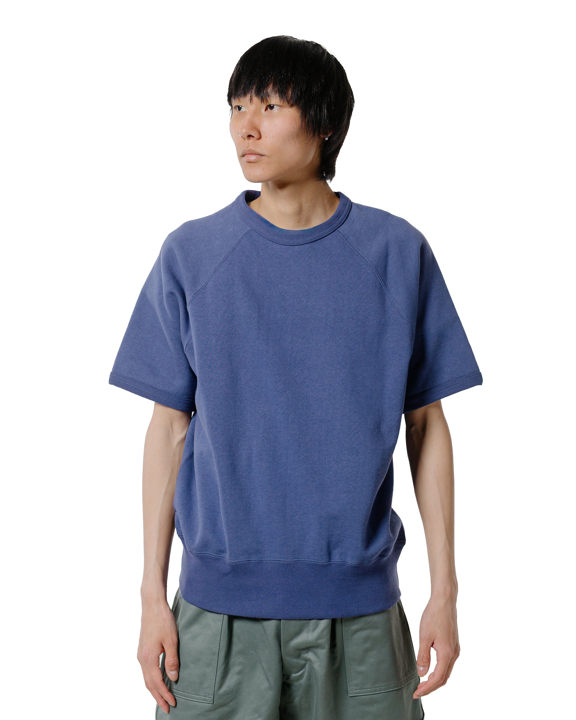 lost & found The Real McCoy's The Real McCoy's MC24120 9 Oz. Loopwheel S/S Sweatshirt MQ Navy