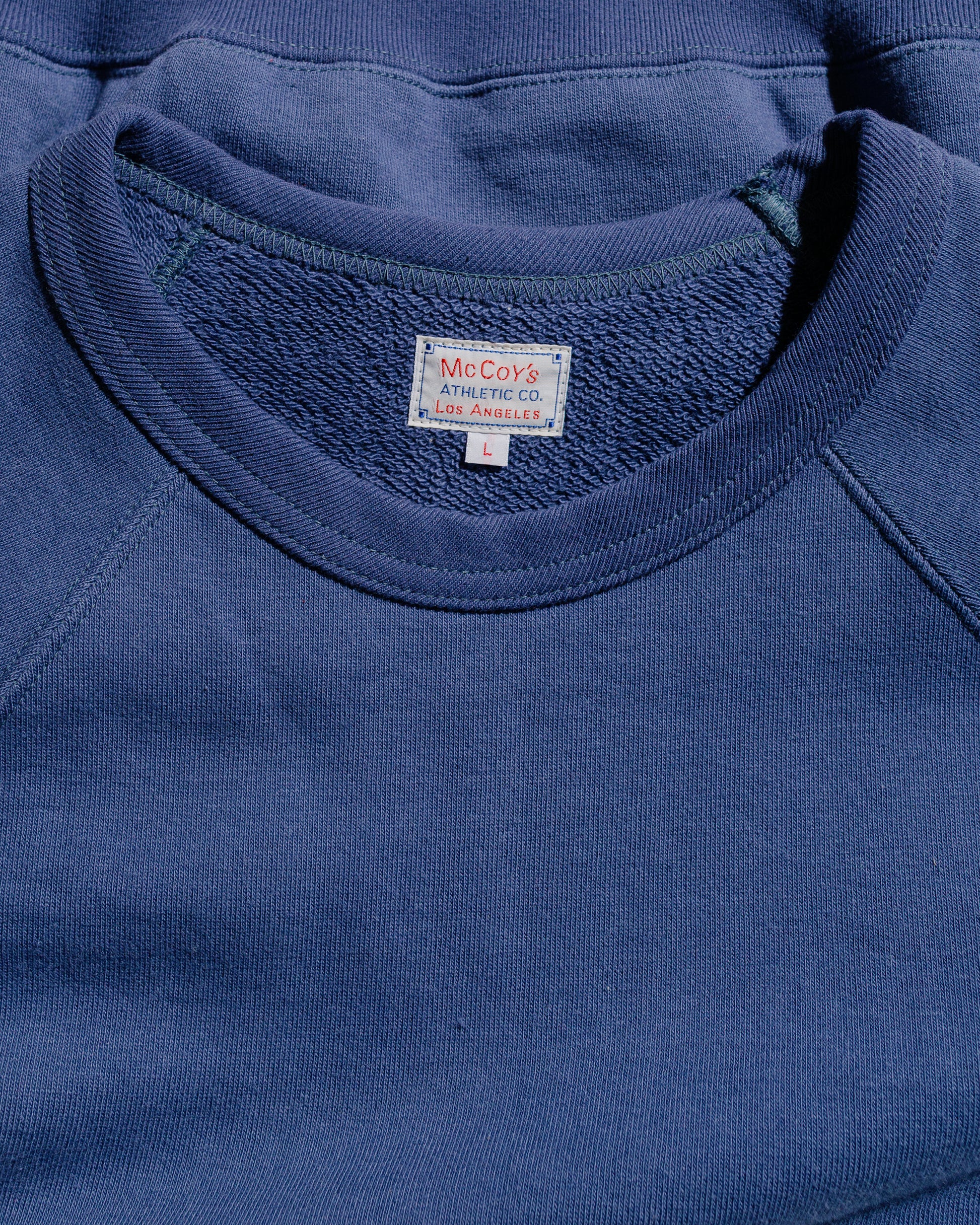 lost & found The Real McCoy's The Real McCoy's MC24120 9 Oz. Loopwheel S/S Sweatshirt MQ Navy