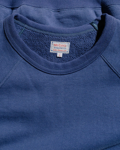 lost & found The Real McCoy's The Real McCoy's MC24120 9 Oz. Loopwheel S/S Sweatshirt MQ Navy