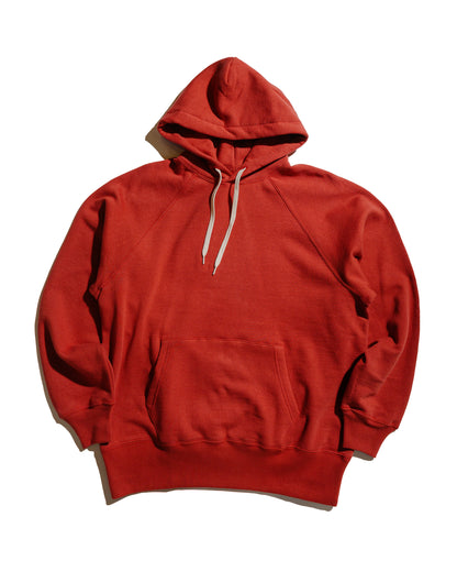 lost & found The Real McCoy's The Real McCoy's MC24118 9 Oz. Loopwheel Raglan Hooded Sweatshirt Cherry