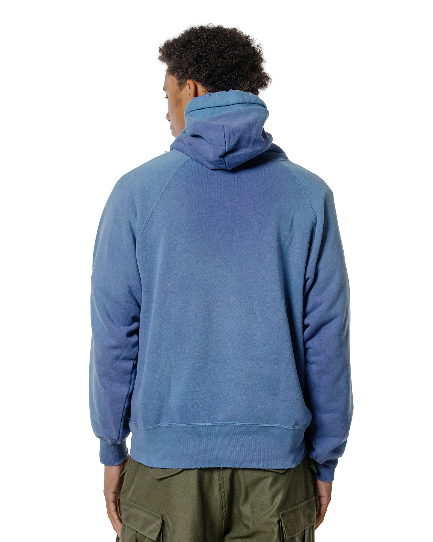 lost & found The Real McCoy's The Real McCoy's MC24119 9 Oz. Loopwheel Raglan Hooded Sweatshirt MQ Navy