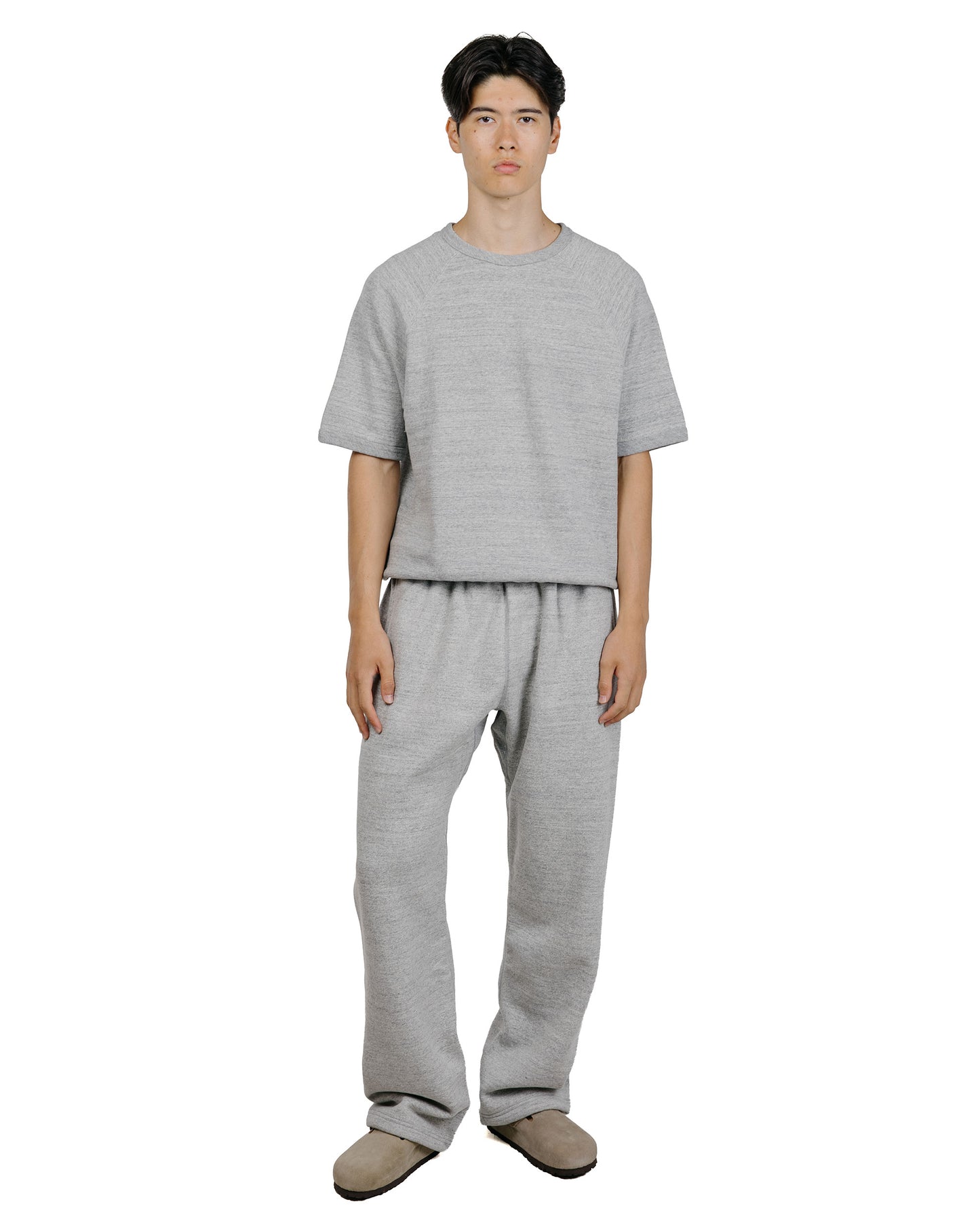 The Real McCoy’s MC24120 9 Oz. Loopwheel SS Sweatshirt Gray