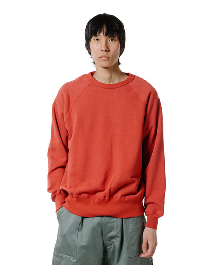 lost & found The Real McCoy's The Real McCoy's MC24117 9 Oz. Loopwheel Raglan Sweatshirt Cherry