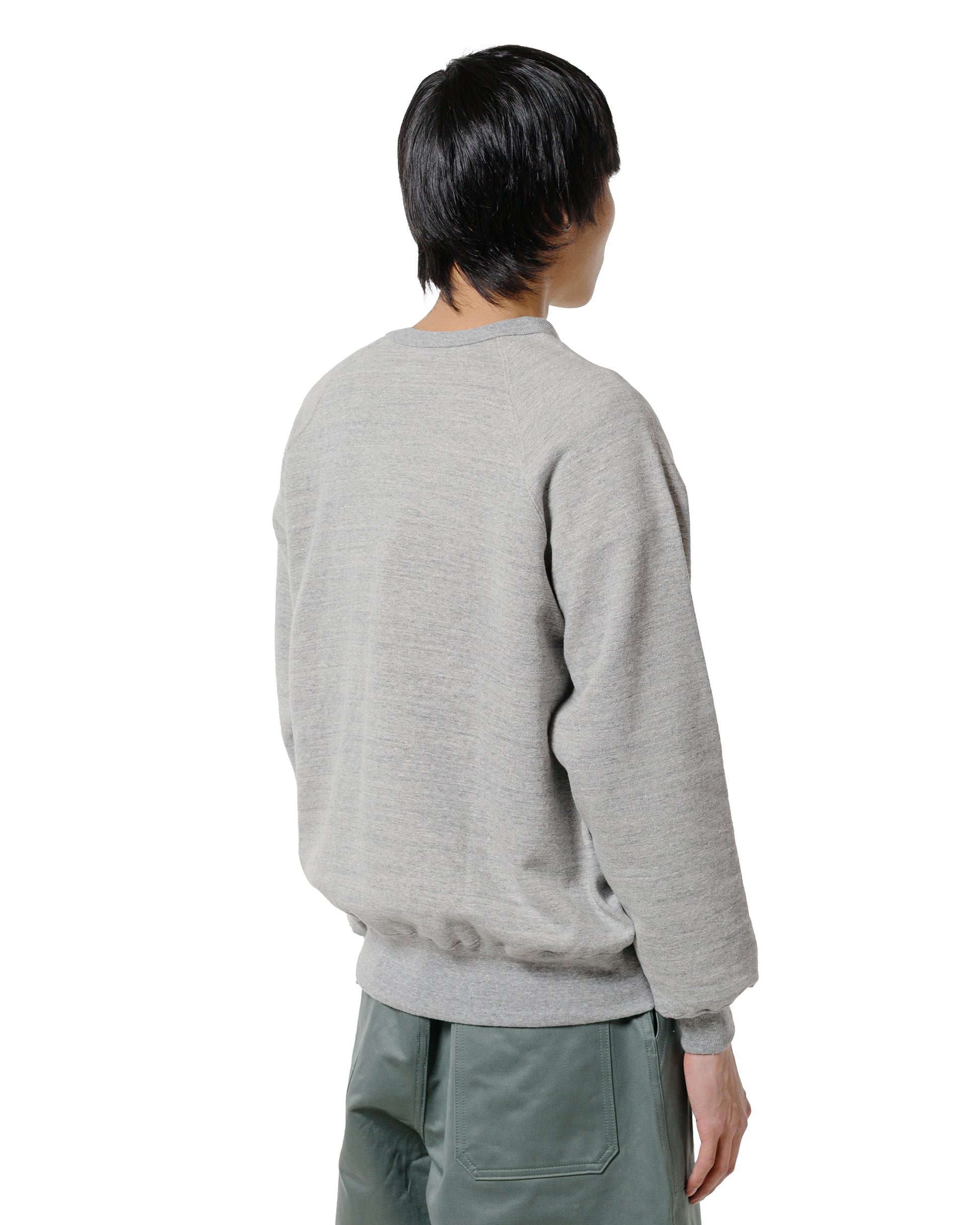lost & found The Real McCoy's The Real McCoy's MC24117 9 Oz. Loopwheel Raglan Sweatshirt Gray