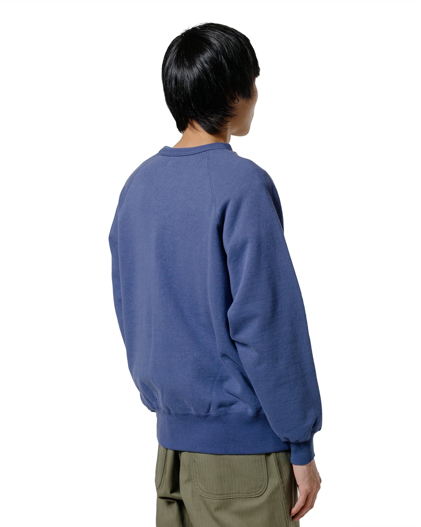 lost & found The Real McCoy's The Real McCoy's MC24117 9 Oz. Loopwheel Raglan Sweatshirt MQ Navy