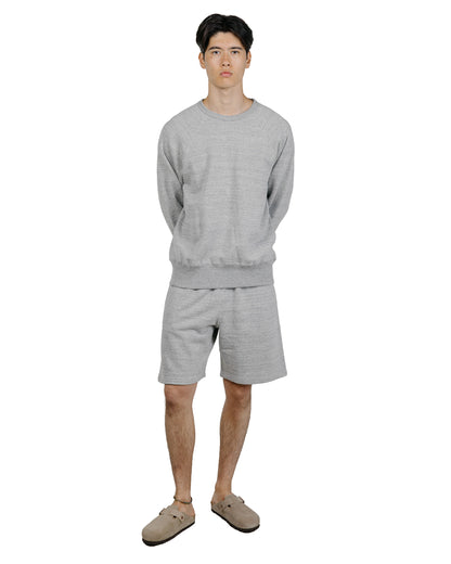 The Real McCoy's MC24121 9oz. Loopwheel Sweat Shorts Gray