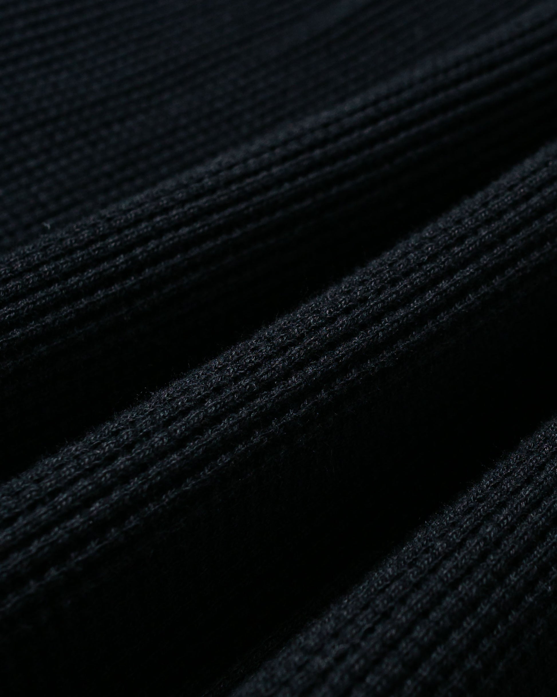 lost & found The Real McCoy's The Real McCoy's MC24122 Waffle Thermal Henley Undershirt L/S Black