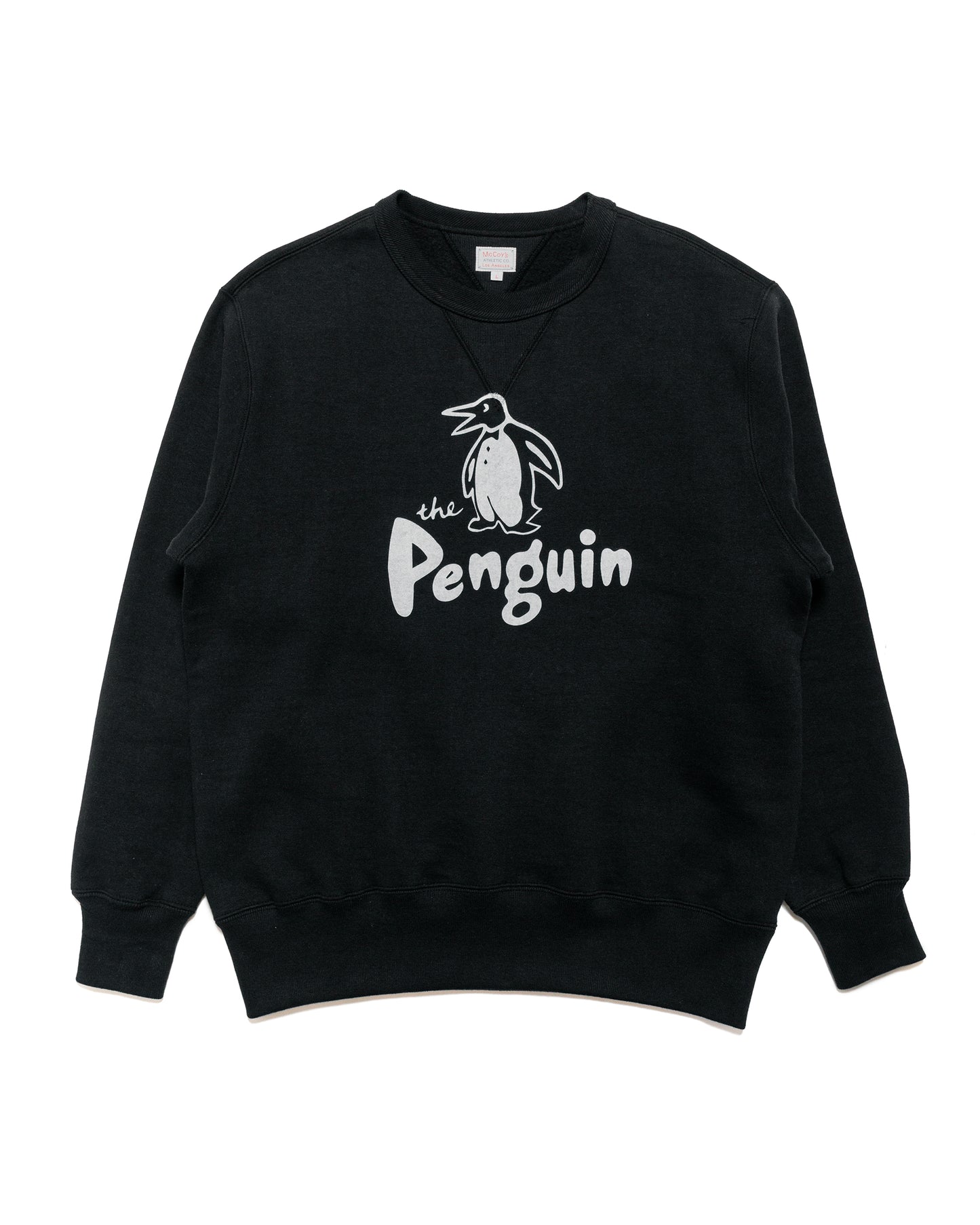 lost & found The Real McCoy's The Real McCoy's MC24125 Loopwheel Sweatshirt / Penguin Black