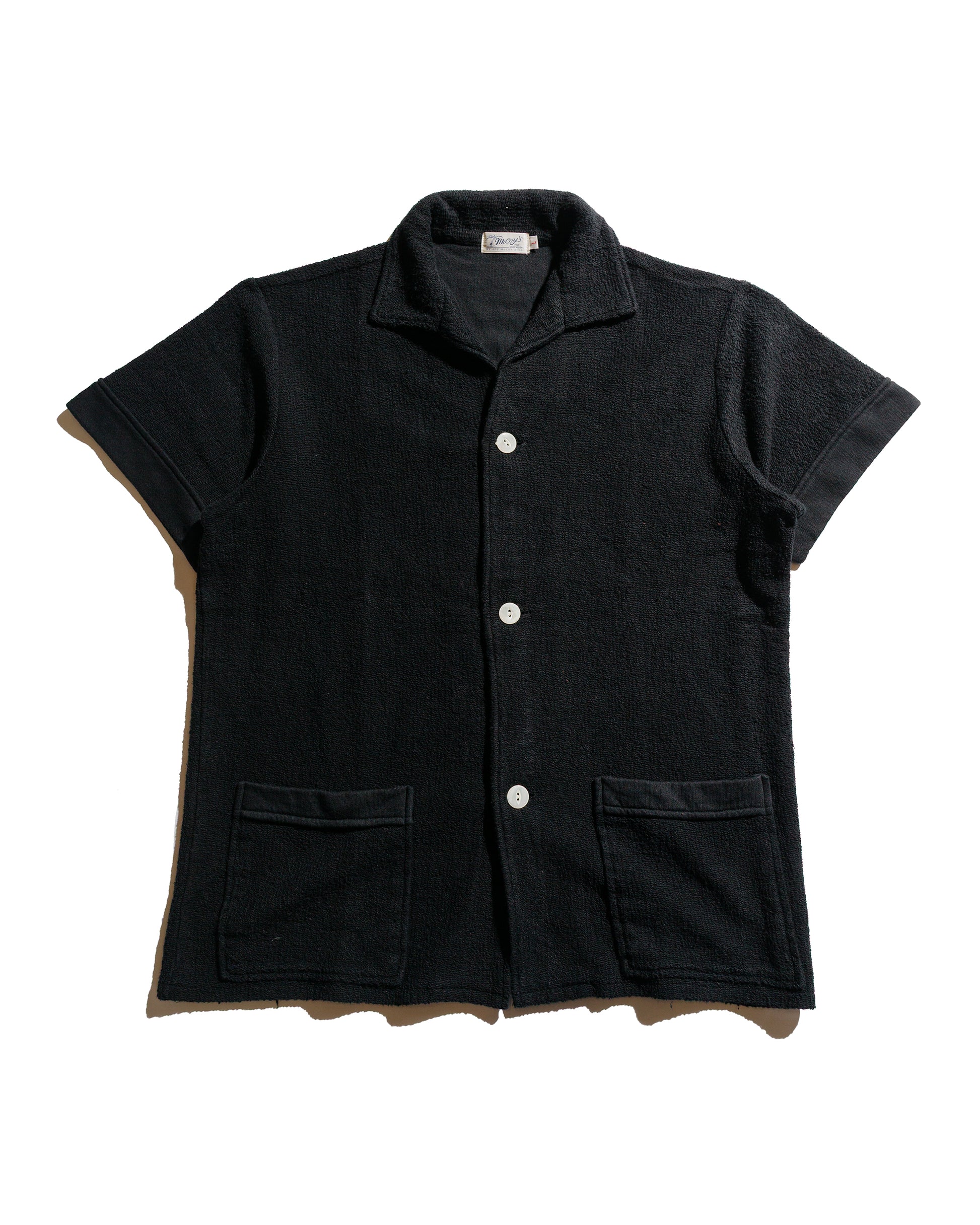 lost & found The Real McCoy's The Real McCoy's MC25001 Cotton Pile Beach Shirt Black