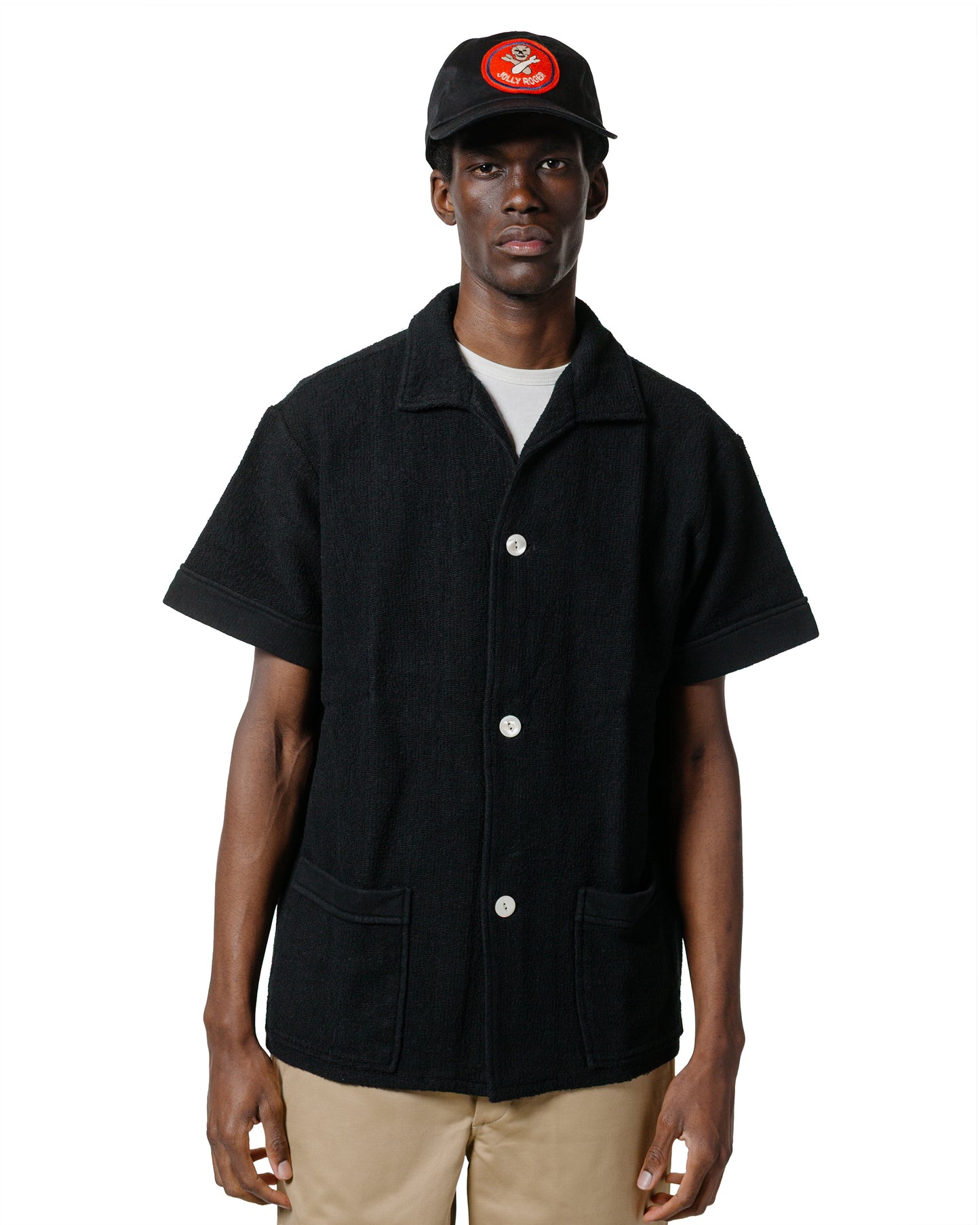 lost & found The Real McCoy's The Real McCoy's MC25001 Cotton Pile Beach Shirt Black