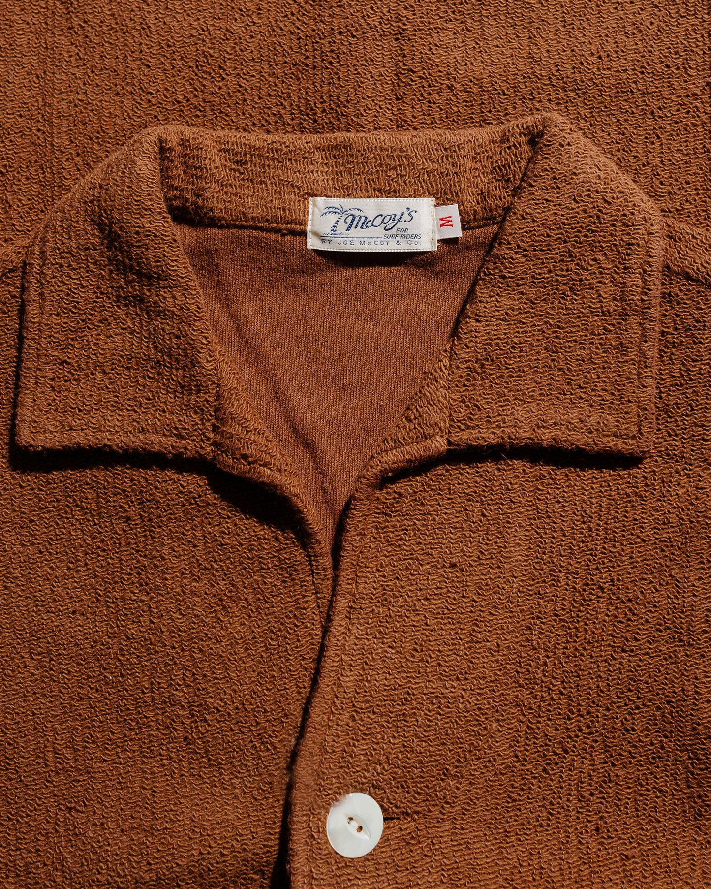 lost & found The Real McCoy's The Real McCoy's MC25001 Cotton Pile Beach Shirt Brown