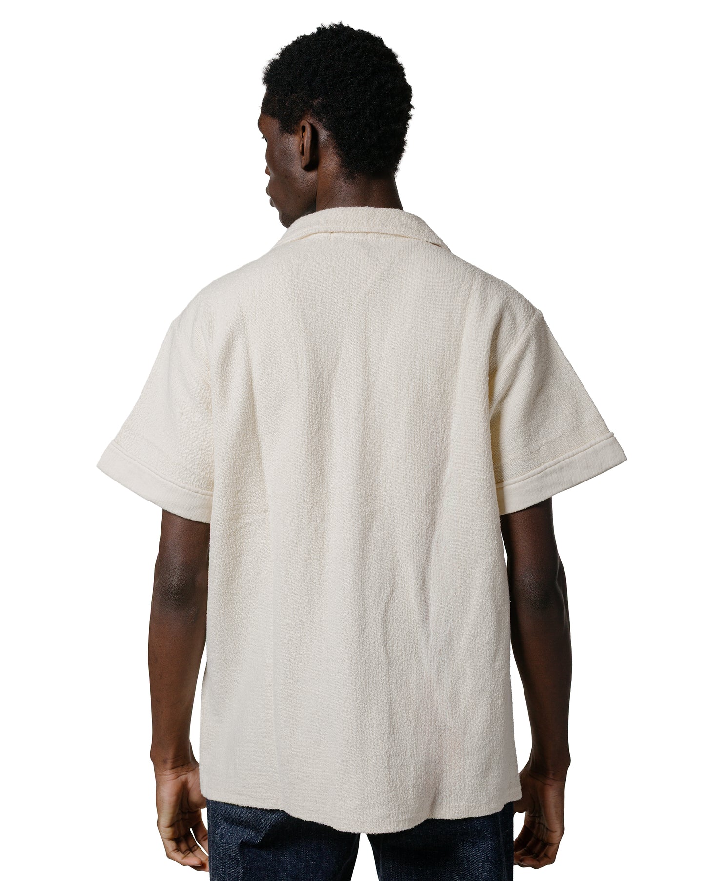 lost & found The Real McCoy's The Real McCoy's MC25001 Cotton Pile Beach Shirt Milk