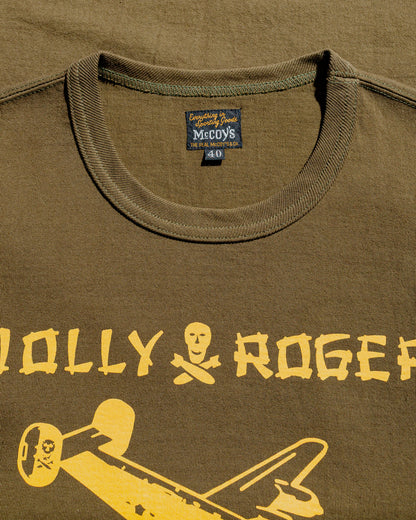 lost & found The Real McCoy's The Real McCoy's MC25003 Military Tee / Jolly Roger, Key Field Olive