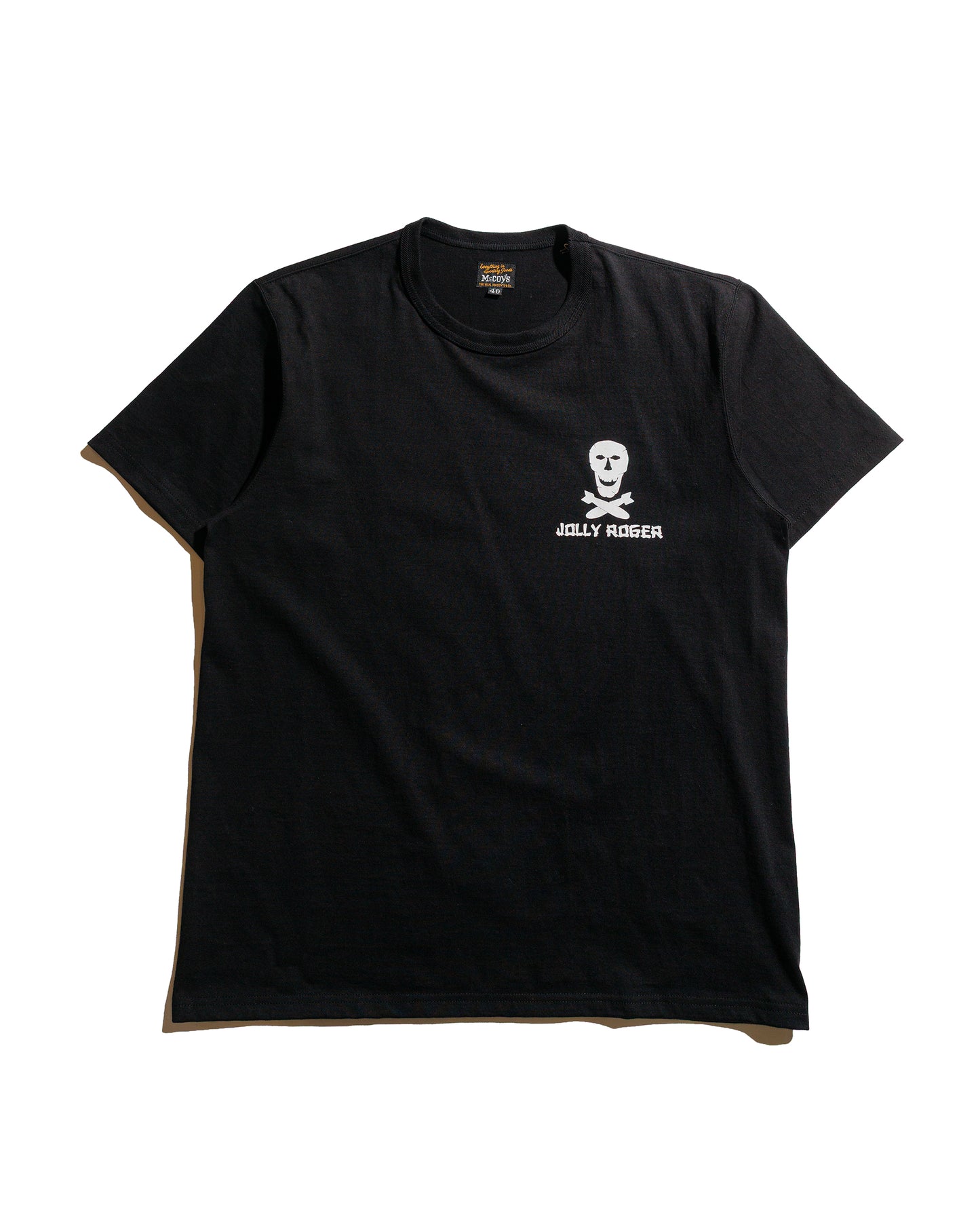 lost & found The Real McCoy's The Real McCoy's MC25004 Military Tee / Jolly Roger, Best Damn Group Black
