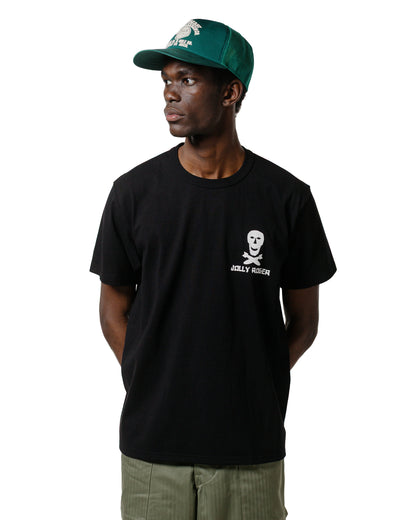lost & found The Real McCoy's The Real McCoy's MC25004 Military Tee / Jolly Roger, Best Damn Group Black