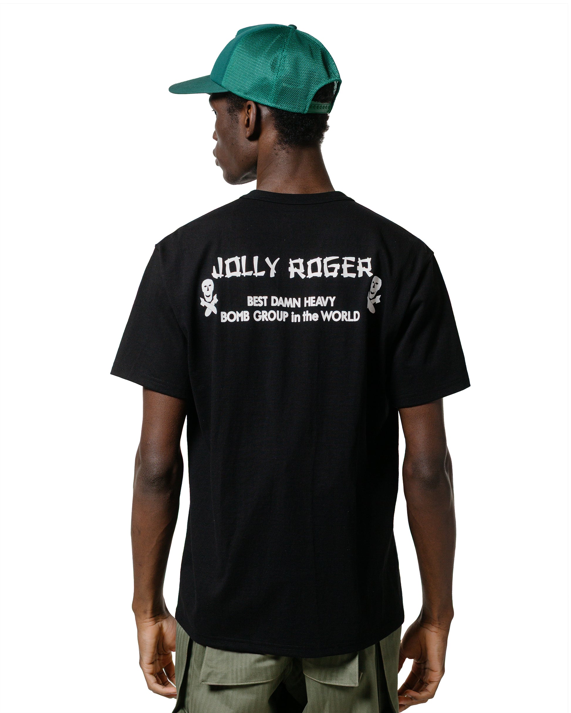 lost & found The Real McCoy's The Real McCoy's MC25004 Military Tee / Jolly Roger, Best Damn Group Black