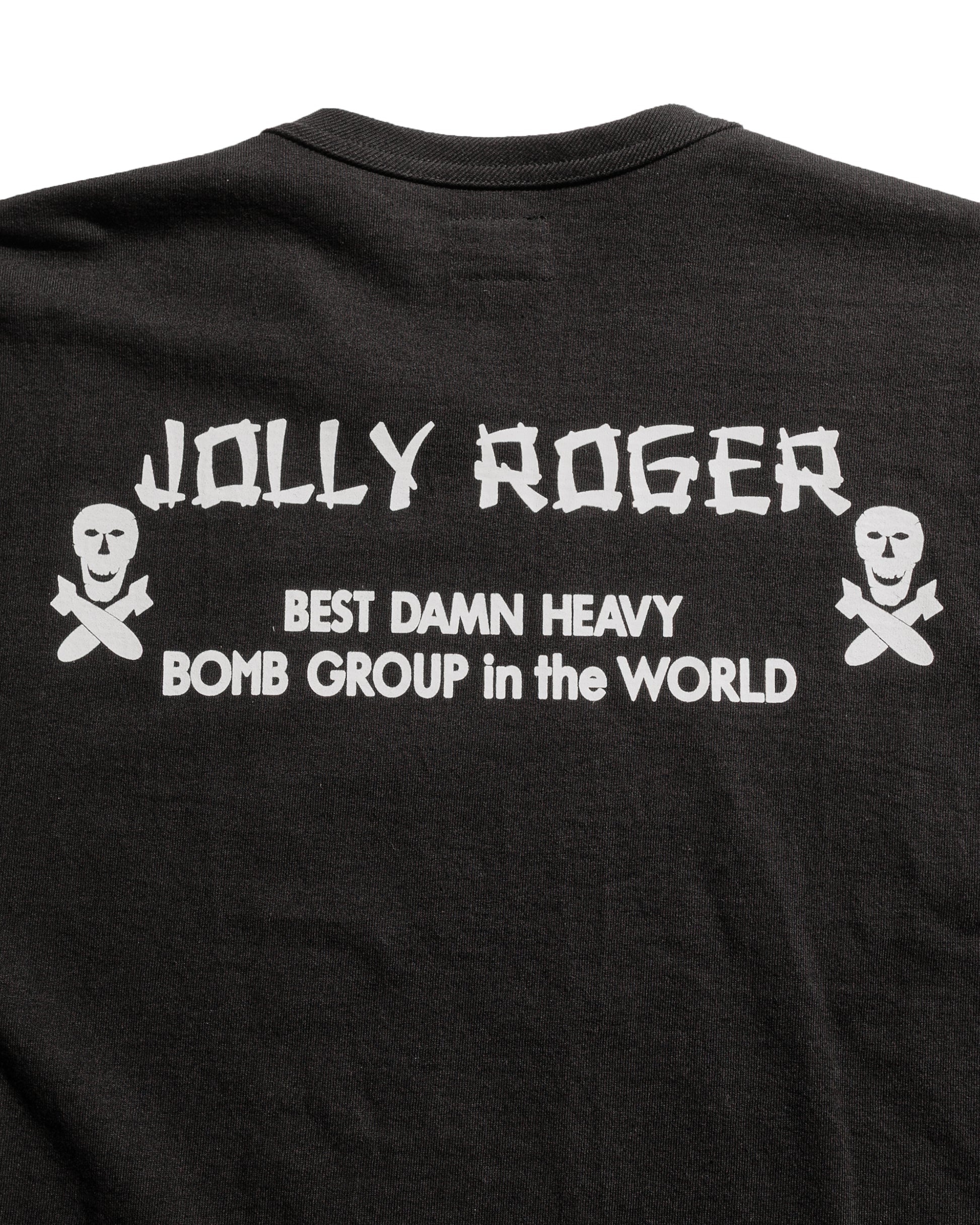 lost & found The Real McCoy's The Real McCoy's MC25004 Military Tee / Jolly Roger, Best Damn Group Black