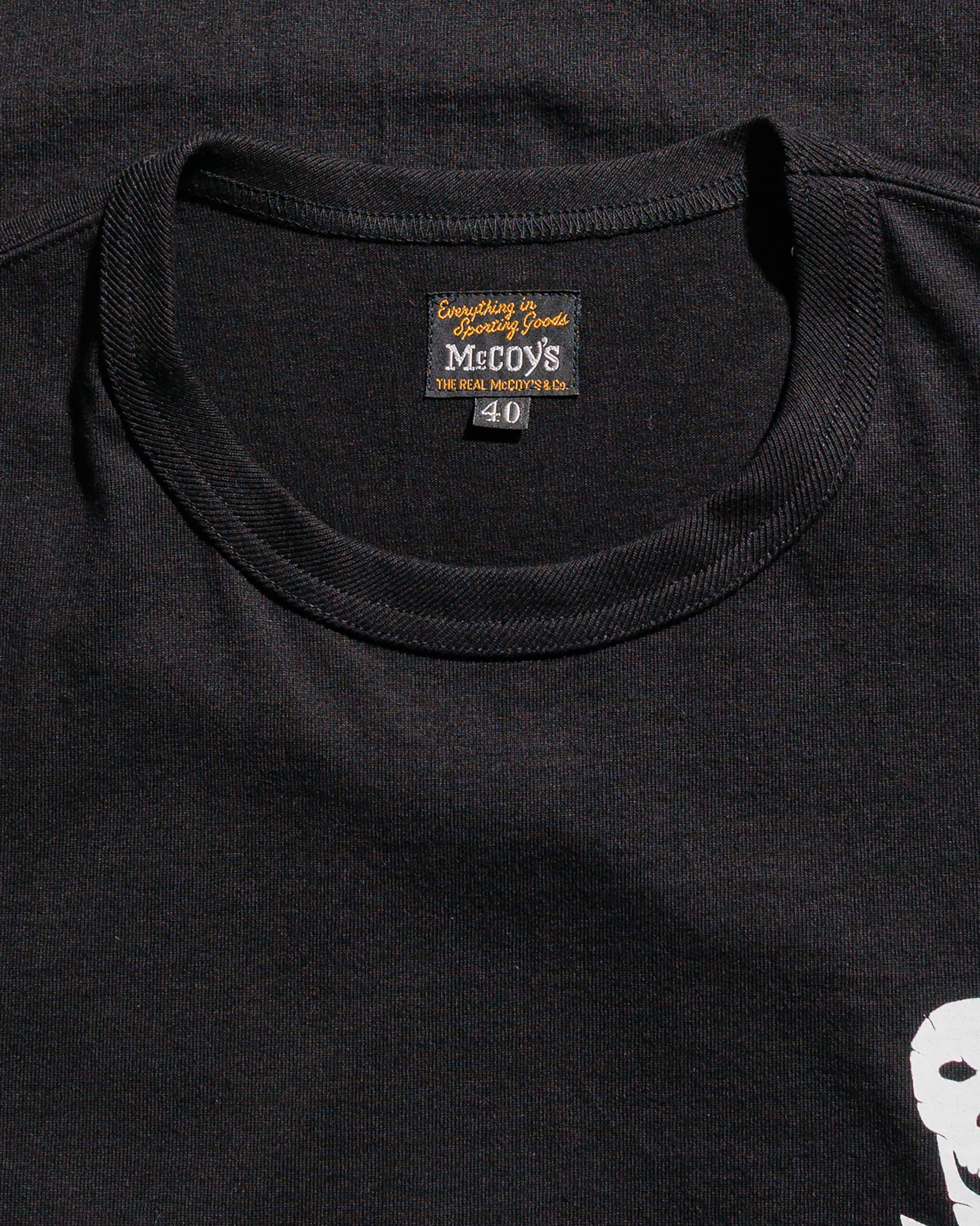 lost & found The Real McCoy's The Real McCoy's MC25004 Military Tee / Jolly Roger, Best Damn Group Black