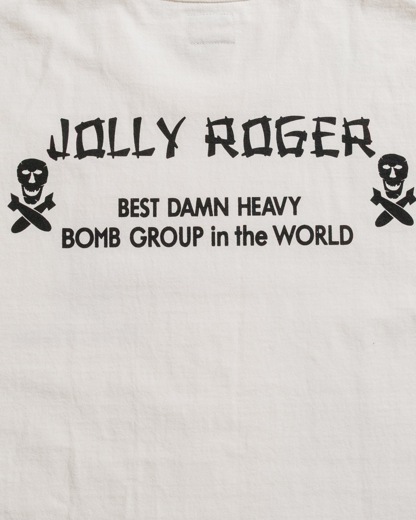 lost & found The Real McCoy's The Real McCoy's MC25004 Military Tee / Jolly Roger, Best Damn Group White