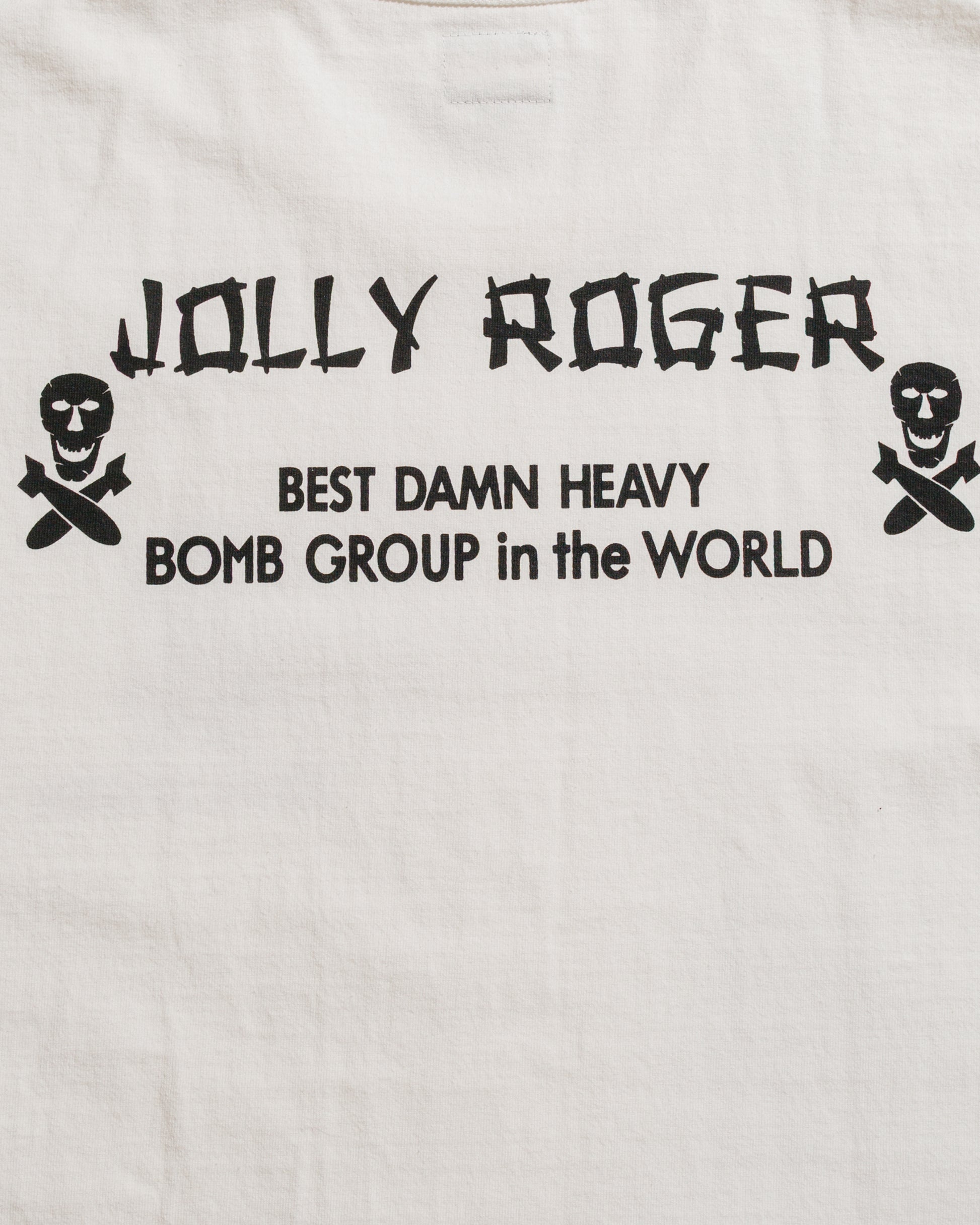 lost & found The Real McCoy's The Real McCoy's MC25004 Military Tee / Jolly Roger, Best Damn Group White