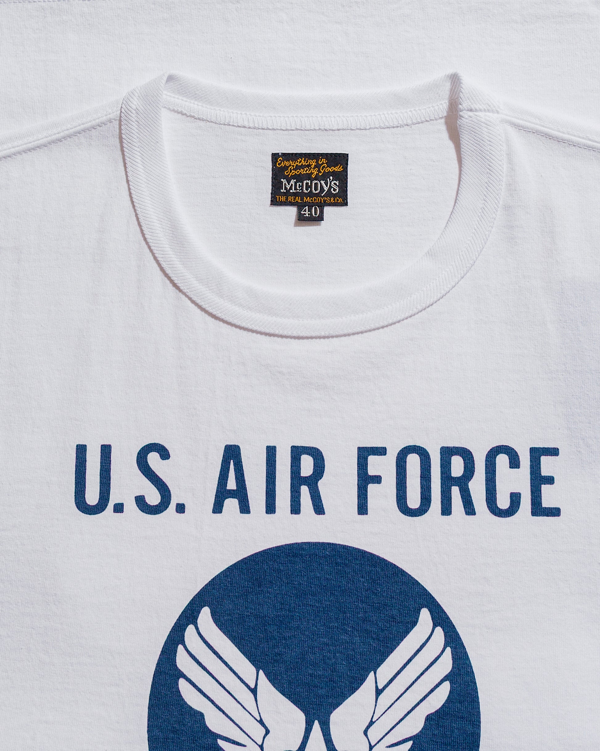 lost & found The Real McCoy's The Real McCoy's MC25007 Military Tee / F.E. Warren Base White