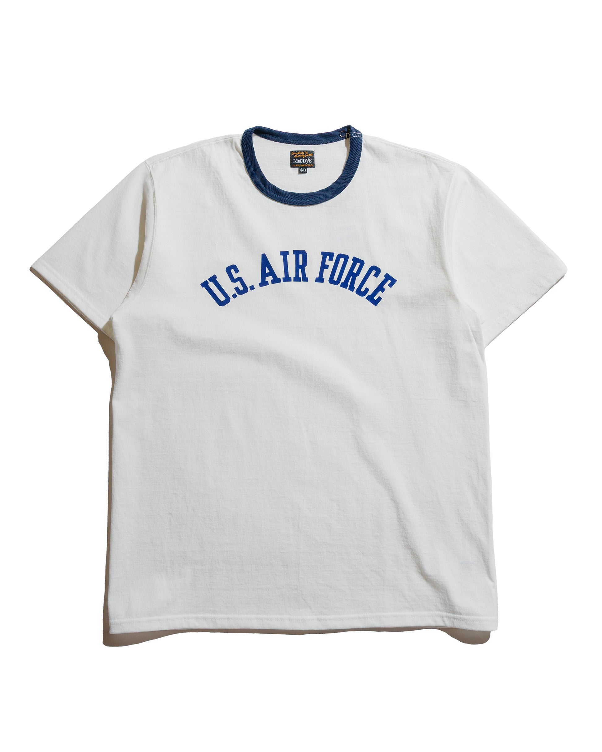 lost & found The Real McCoy's The Real McCoy's MC25008 Military Tee / U.S. Air Force Milk/Navy