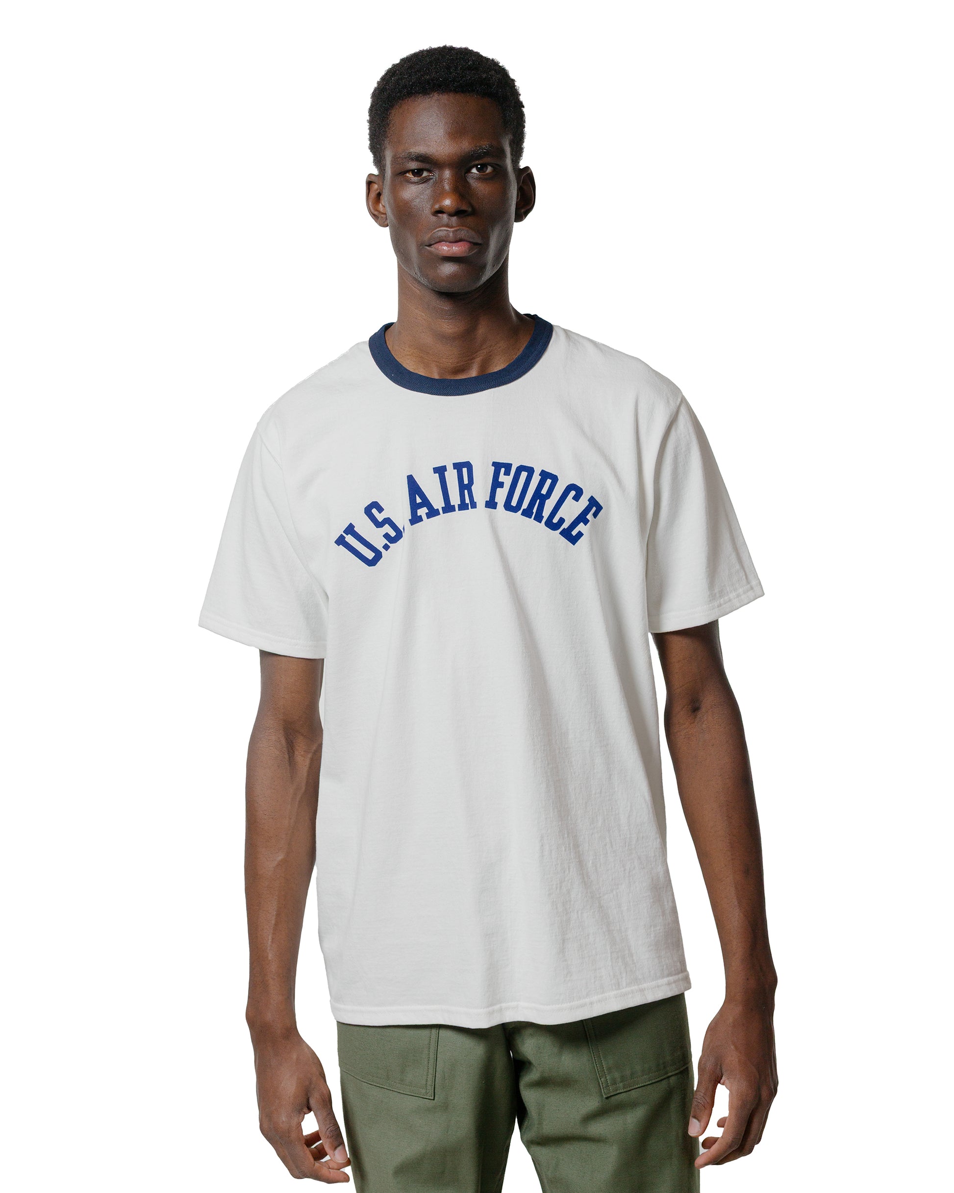 lost & found The Real McCoy's The Real McCoy's MC25008 Military Tee / U.S. Air Force Milk/Navy
