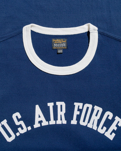 lost & found The Real McCoy's The Real McCoy's MC25008 Military Tee / U.S. Air Force Navy/Milk
