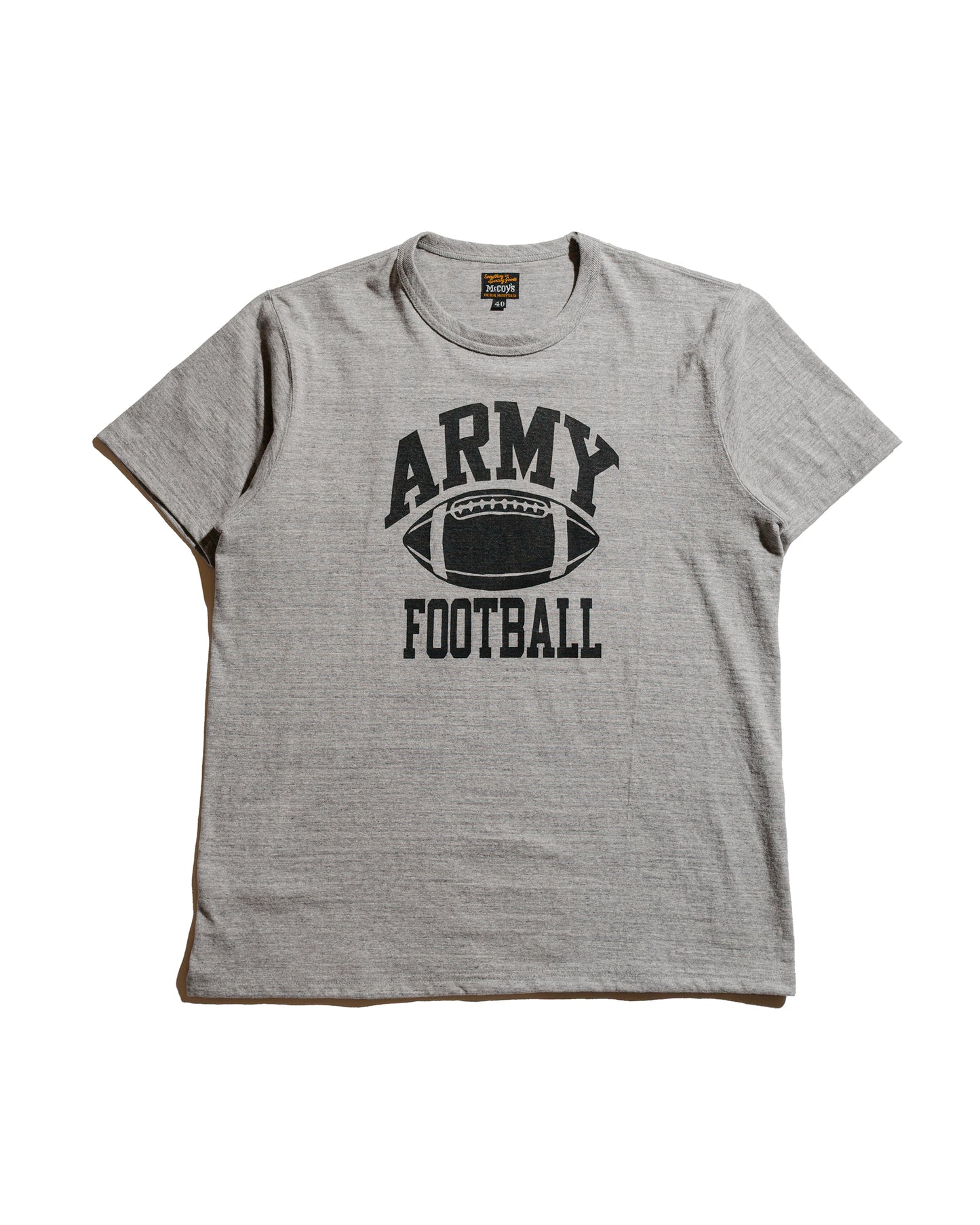 lost & found The Real McCoy's The Real McCoy's MC25009 Military Tee / Army Football Gray