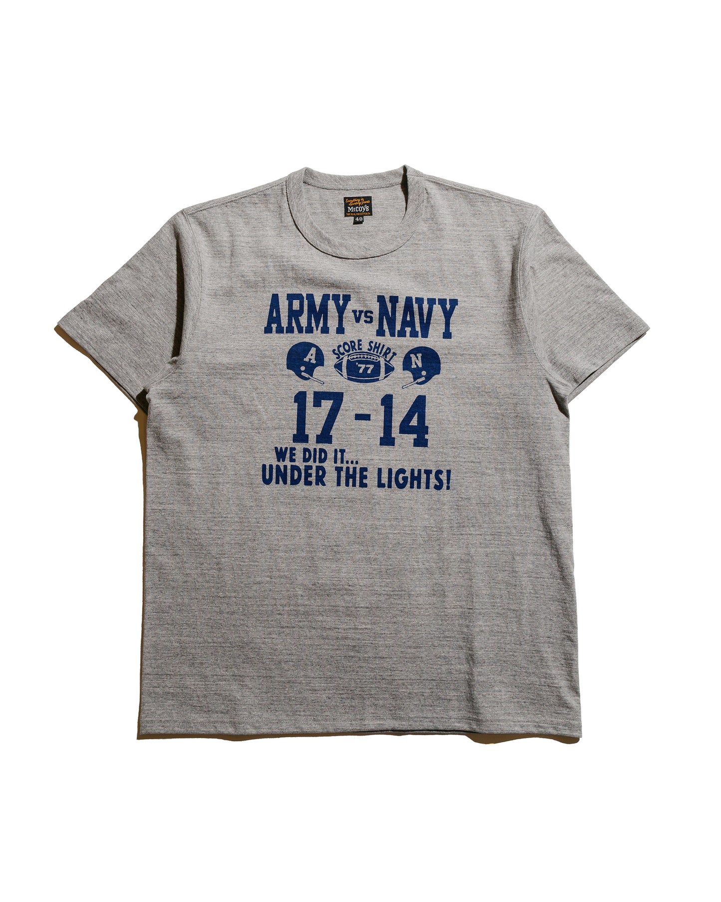 lost & found The Real McCoy's The Real McCoy's MC25011 Military Tee / Army Vs. Navy Gray