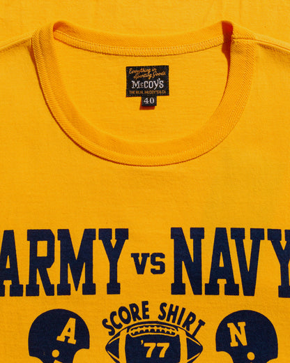 lost & found The Real McCoy's The Real McCoy's MC25011 Military Tee / Army Vs. Navy Yellow