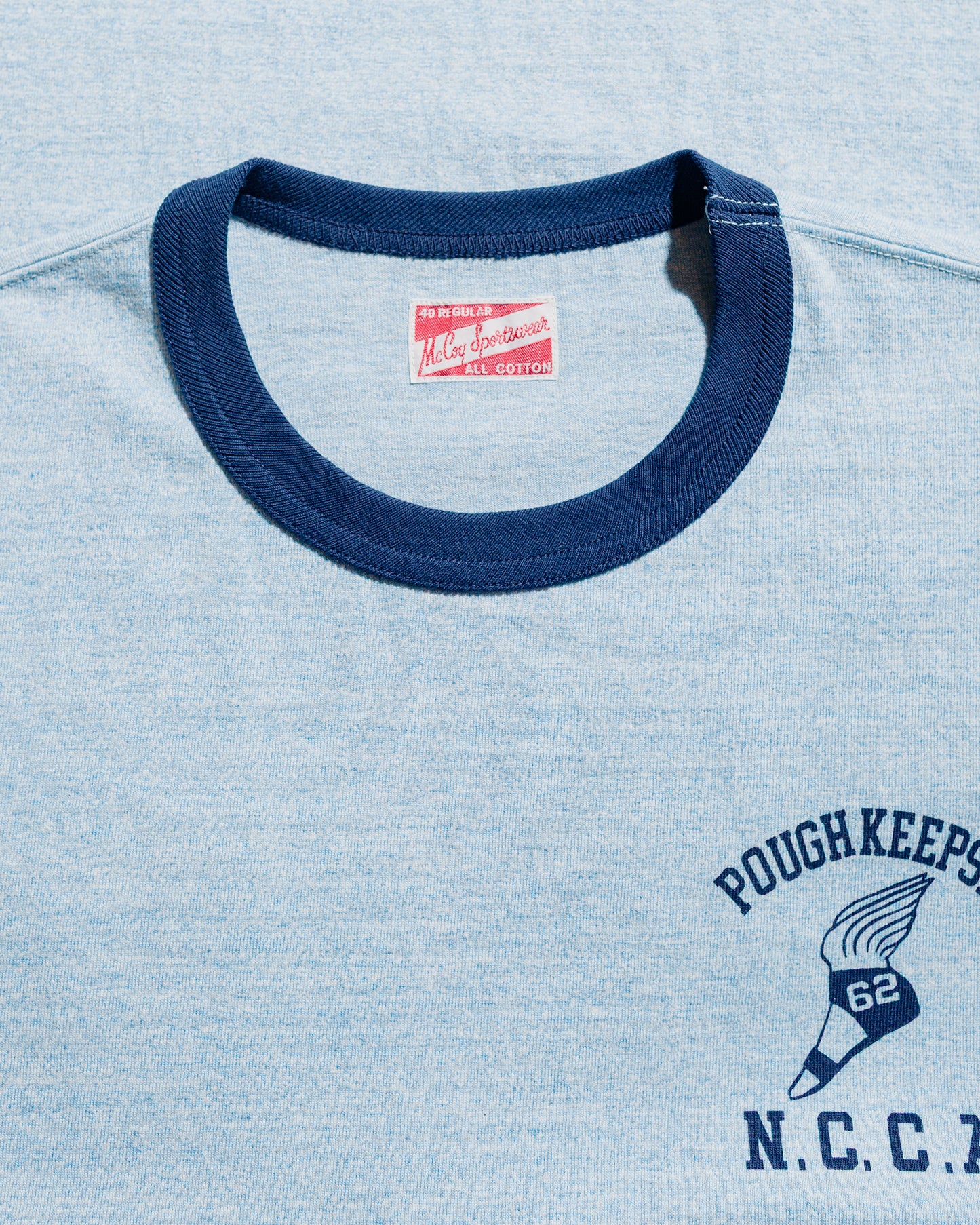 lost & found The Real McCoy's The Real McCoy's MC25015 Joe McCoy Tee / Poughkeepsie Blue