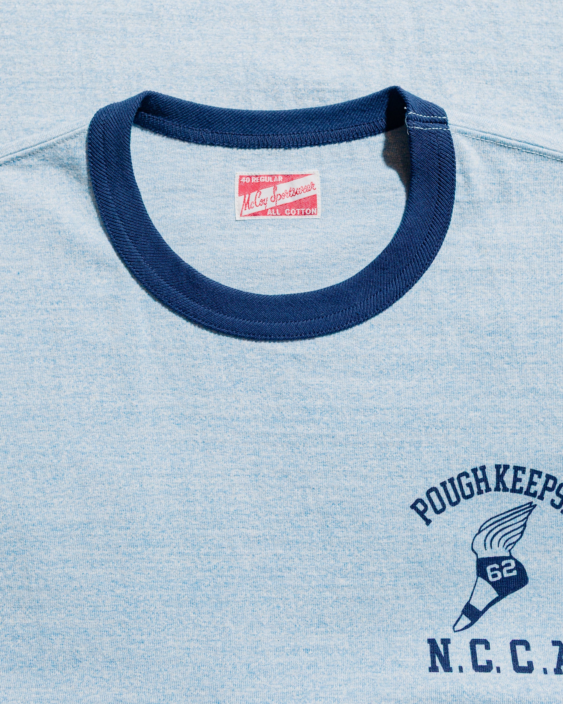 lost & found The Real McCoy's The Real McCoy's MC25015 Joe McCoy Tee / Poughkeepsie Blue