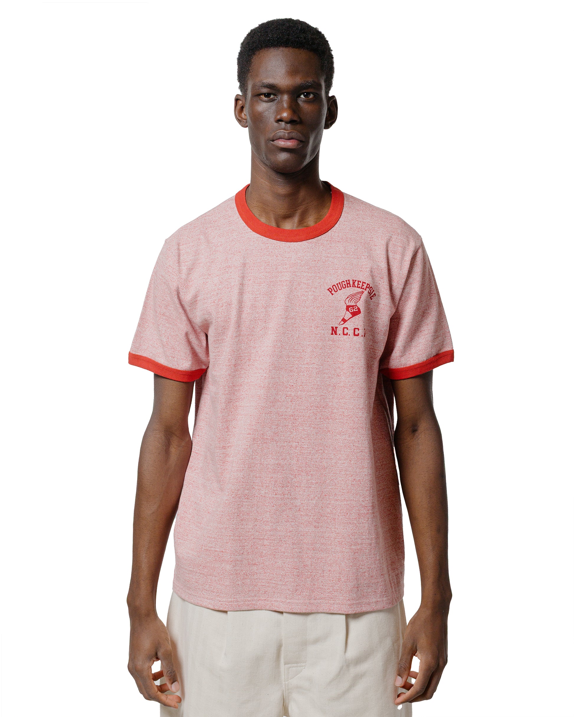 lost & found The Real McCoy's The Real McCoy's MC25015 Joe McCoy Tee / Poughkeepsie Red