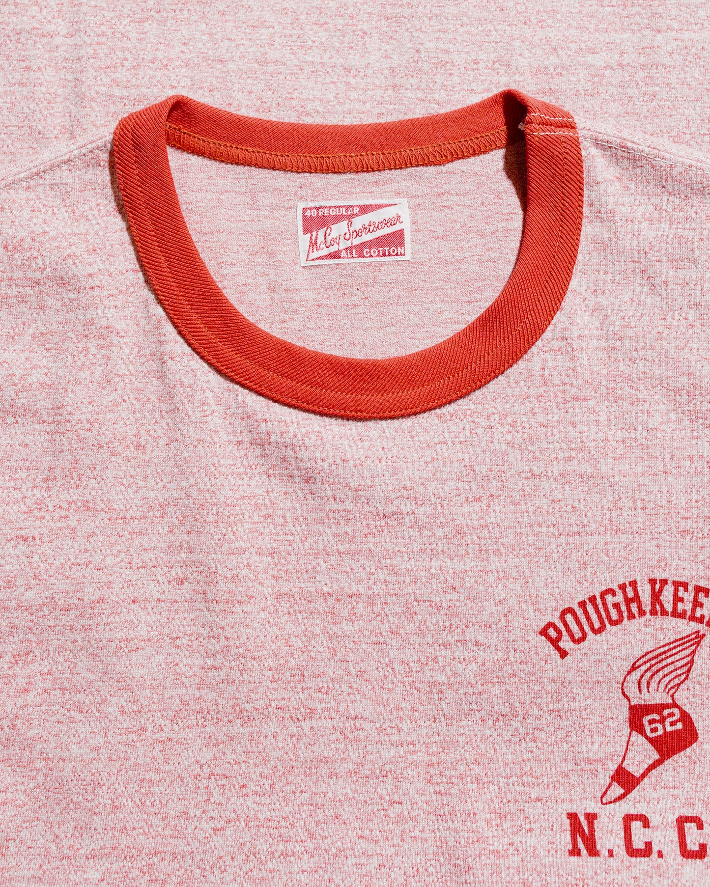 lost & found The Real McCoy's The Real McCoy's MC25015 Joe McCoy Tee / Poughkeepsie Red