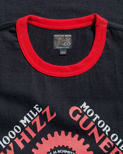 lost & found The Real McCoy's The Real McCoy's MC25016 Joe McCoy Tee / Whiz Gunner Black/Red