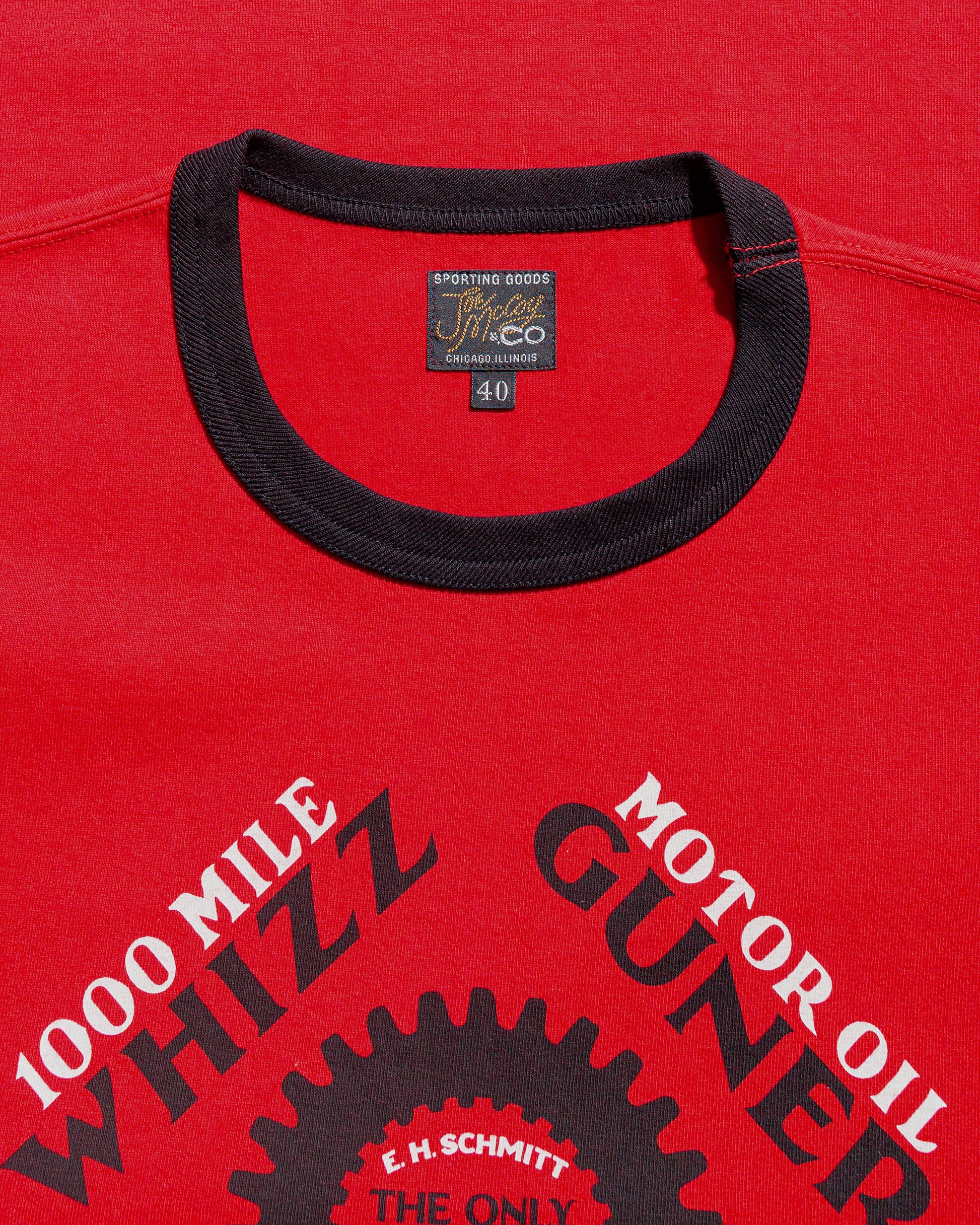 lost & found The Real McCoy's The Real McCoy's MC25016 Joe McCoy Tee / Whiz Gunner Red/Black