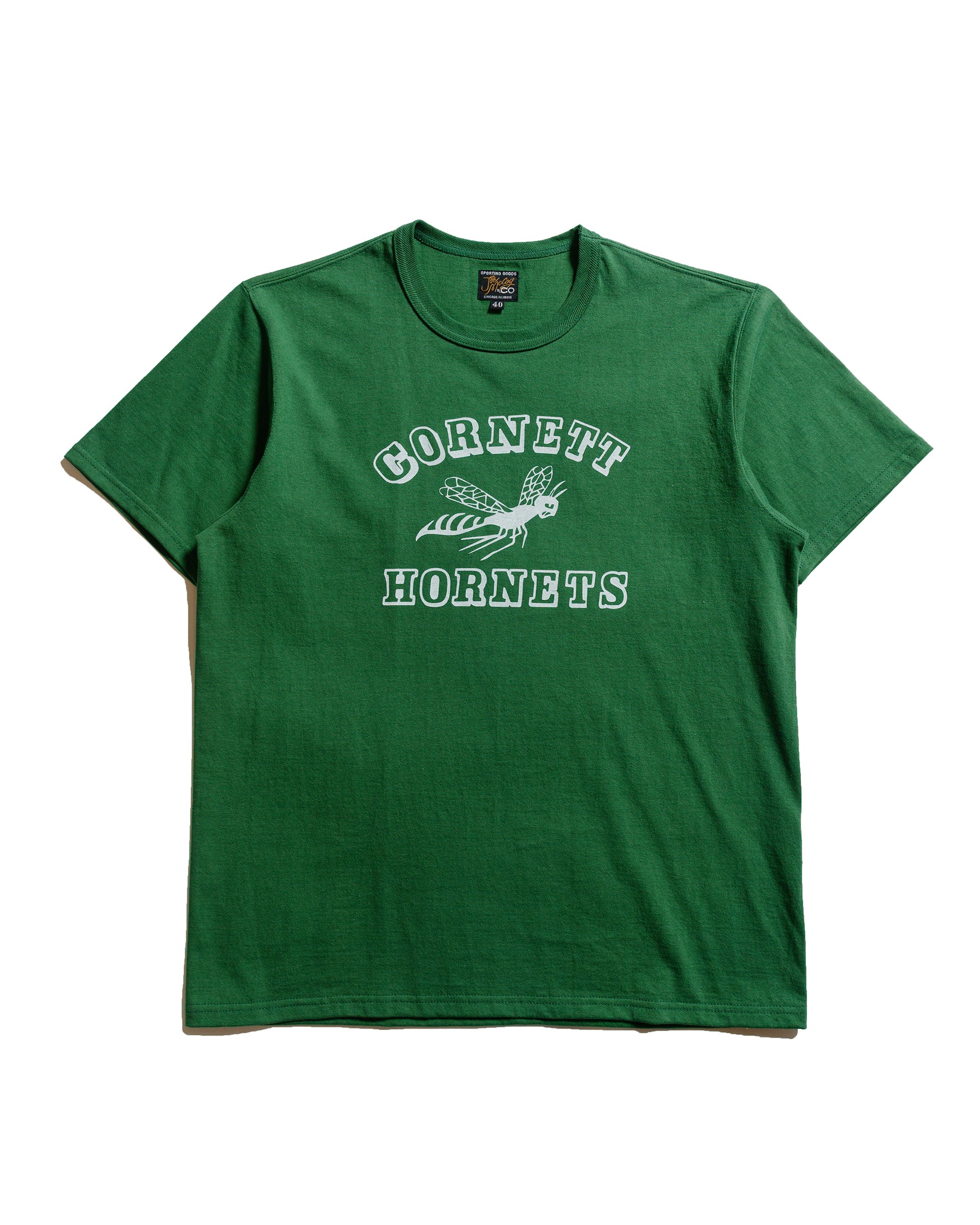 lost & found The Real McCoy's The Real McCoy's MC25025 Joe McCoy Tee / Hornets Green