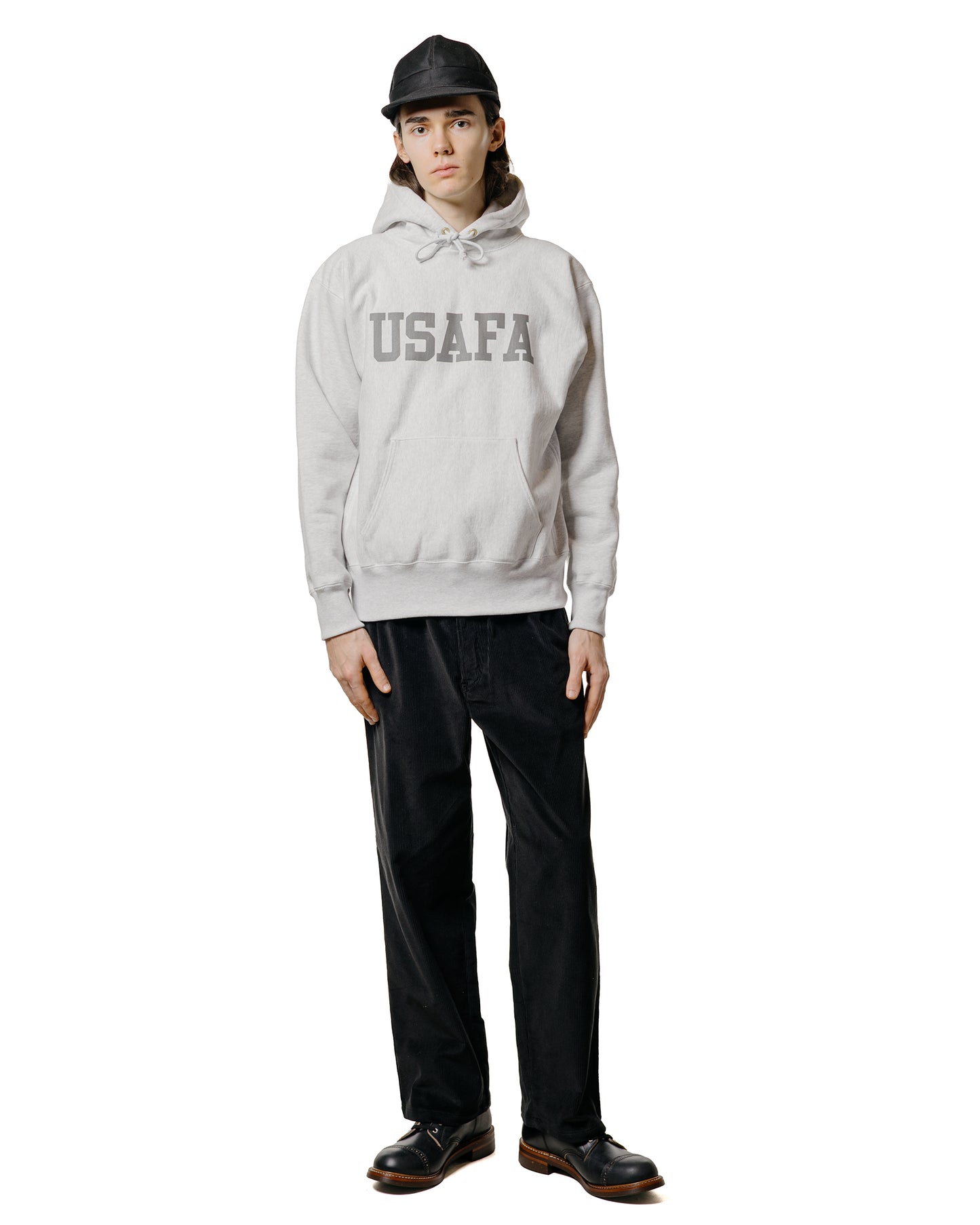 lost & found The Real McCoy's The Real McCoy's MC25101 Heavyweight Hooded / USAF Reflector Silver Gray