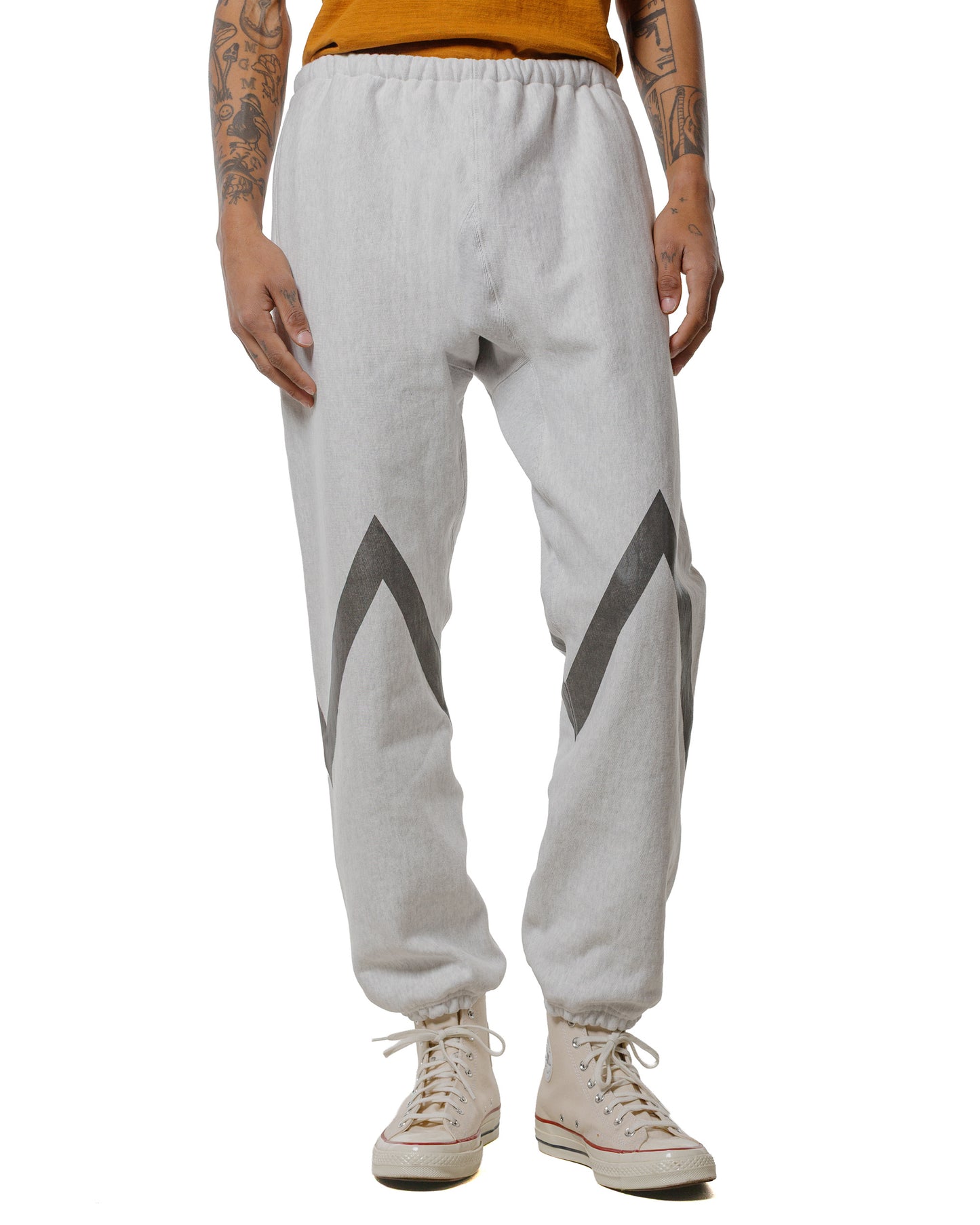 lost & found The Real McCoy's The Real McCoy's MC25102 Heavyweight Sweatpants / USAFA Reflector Silver Gray