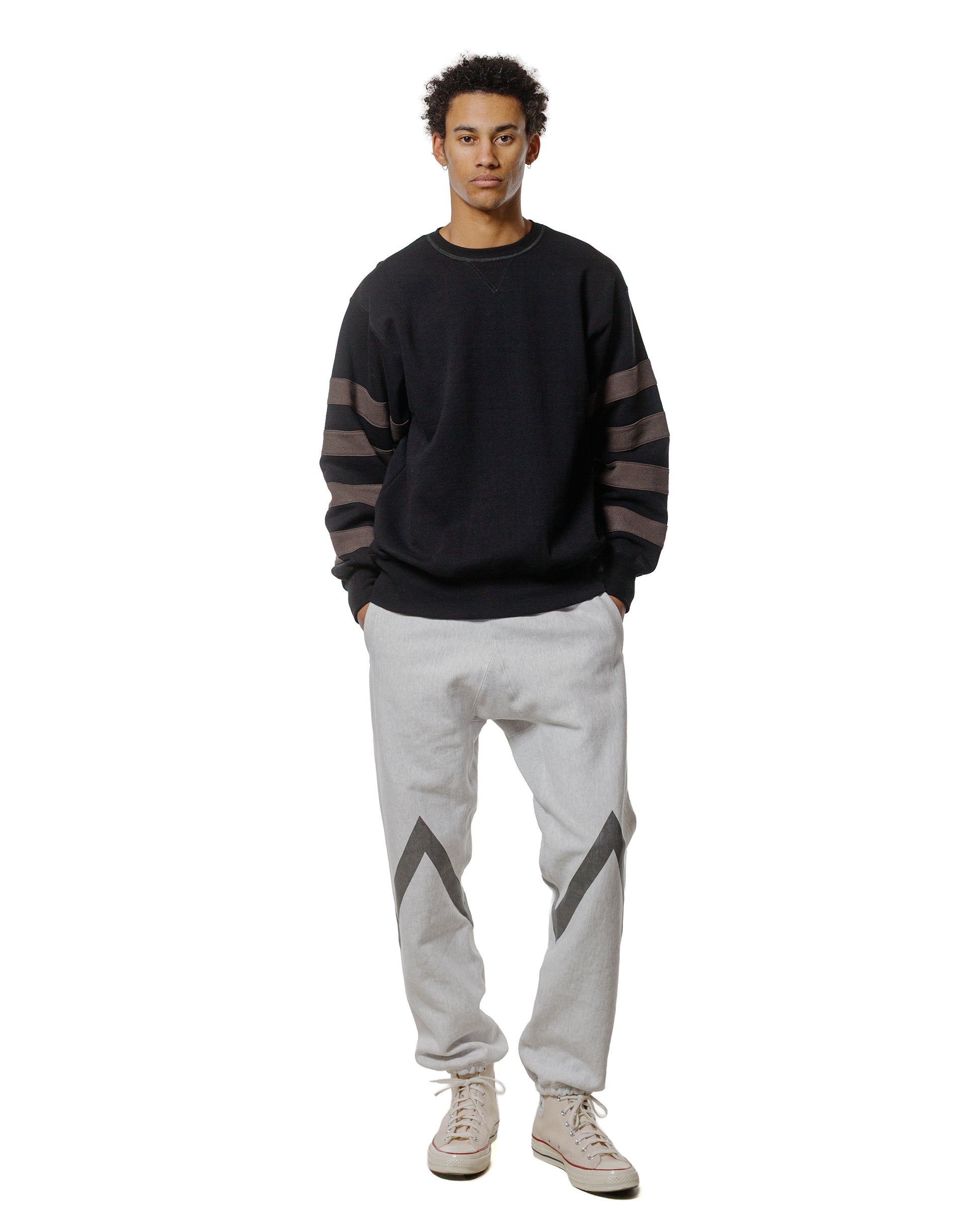 lost & found The Real McCoy's The Real McCoy's MC25102 Heavyweight Sweatpants / USAFA Reflector Silver Gray