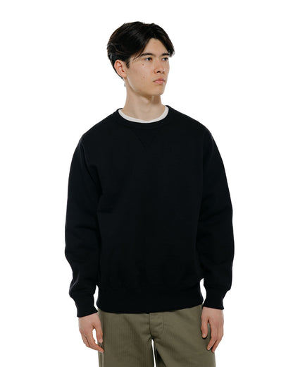 lost & found The Real McCoy's The Real McCoy's MC25104 12oz. Ball Park Crewneck Sweatshirt Black