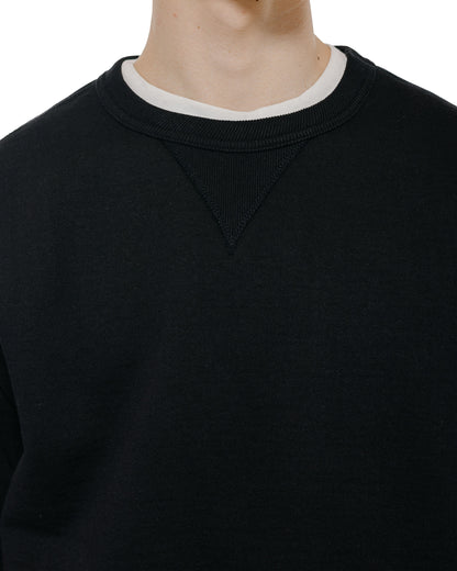 lost & found The Real McCoy's The Real McCoy's MC25104 12oz. Ball Park Crewneck Sweatshirt Black