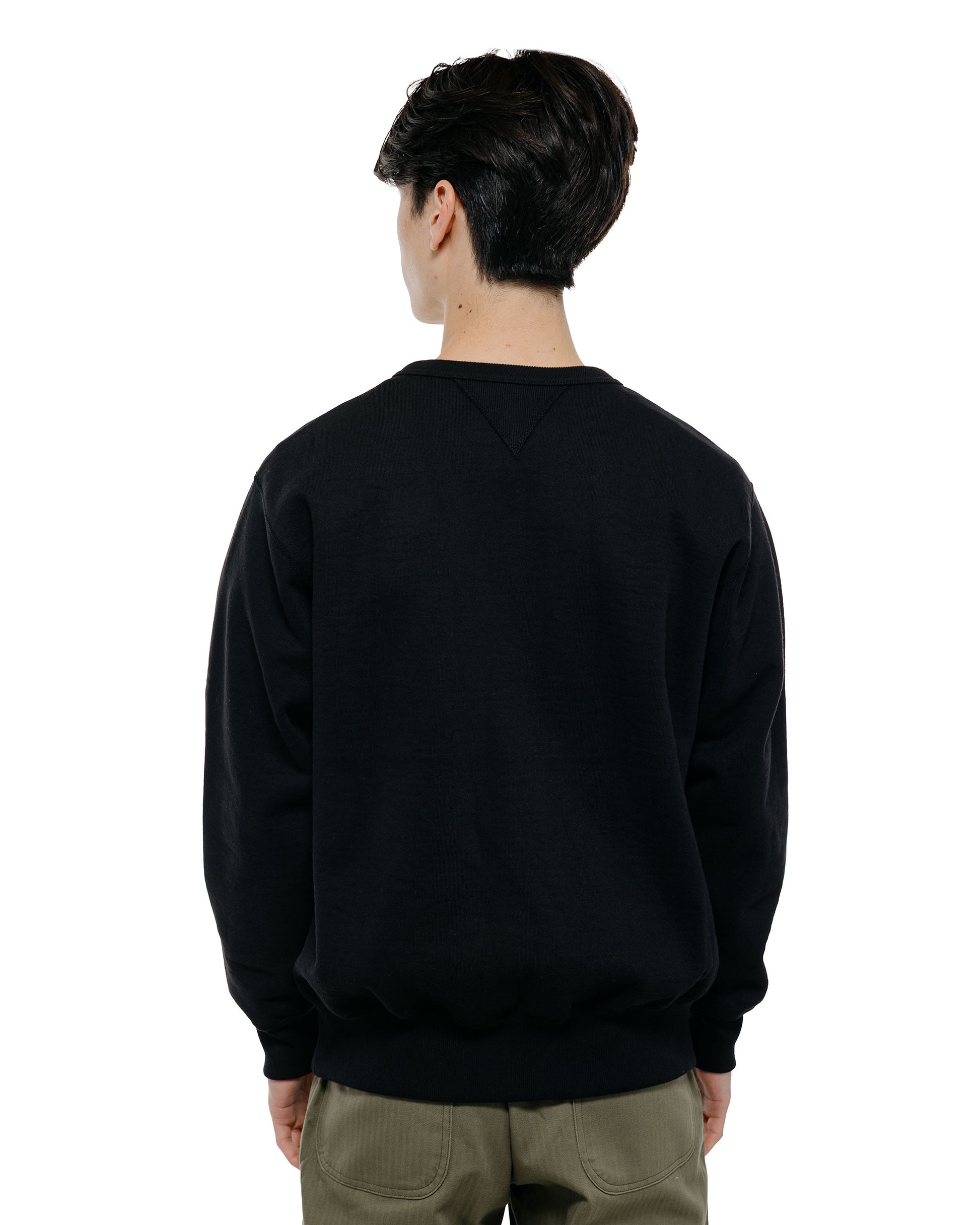 lost & found The Real McCoy's The Real McCoy's MC25104 12oz. Ball Park Crewneck Sweatshirt Black