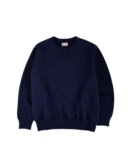 lost & found The Real McCoy's The Real McCoy's MC25104 12oz. Ball Park Crewneck Sweatshirt L. Navy